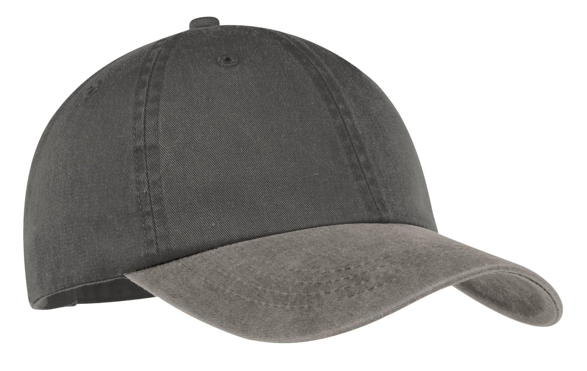 Port & Company Headwear OSFA / Black/ Pebble Port & Company -Two-Tone Pigment-Dyed Cap. CP83