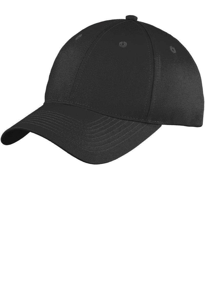 Port & Company Headwear OSFA / Black Port & Company® Six-Panel Unstructured Twill Cap. C914