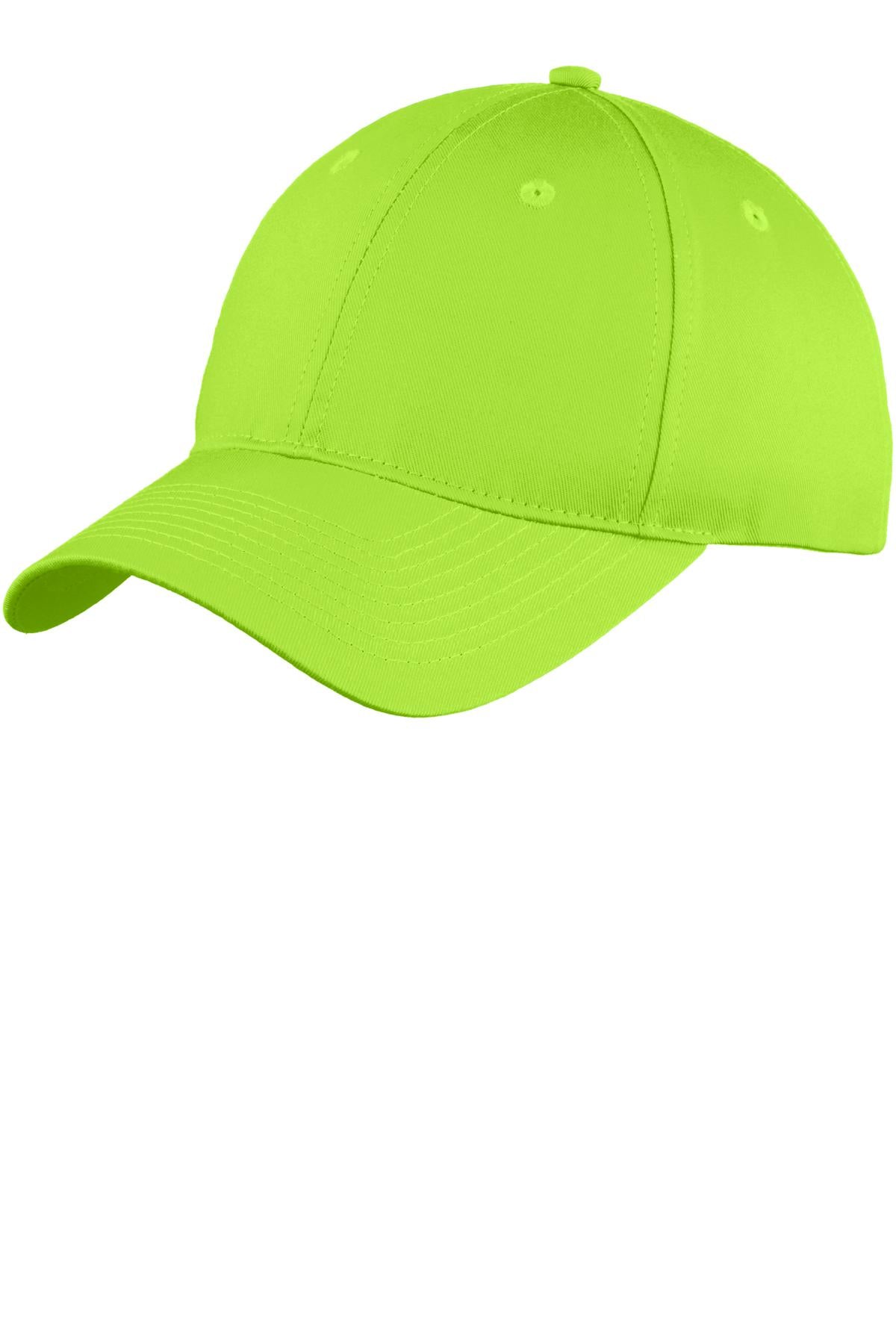 Port & Company Headwear OSFA / Lime Port & Company Six-Panel Unstructured Twill Cap. C914