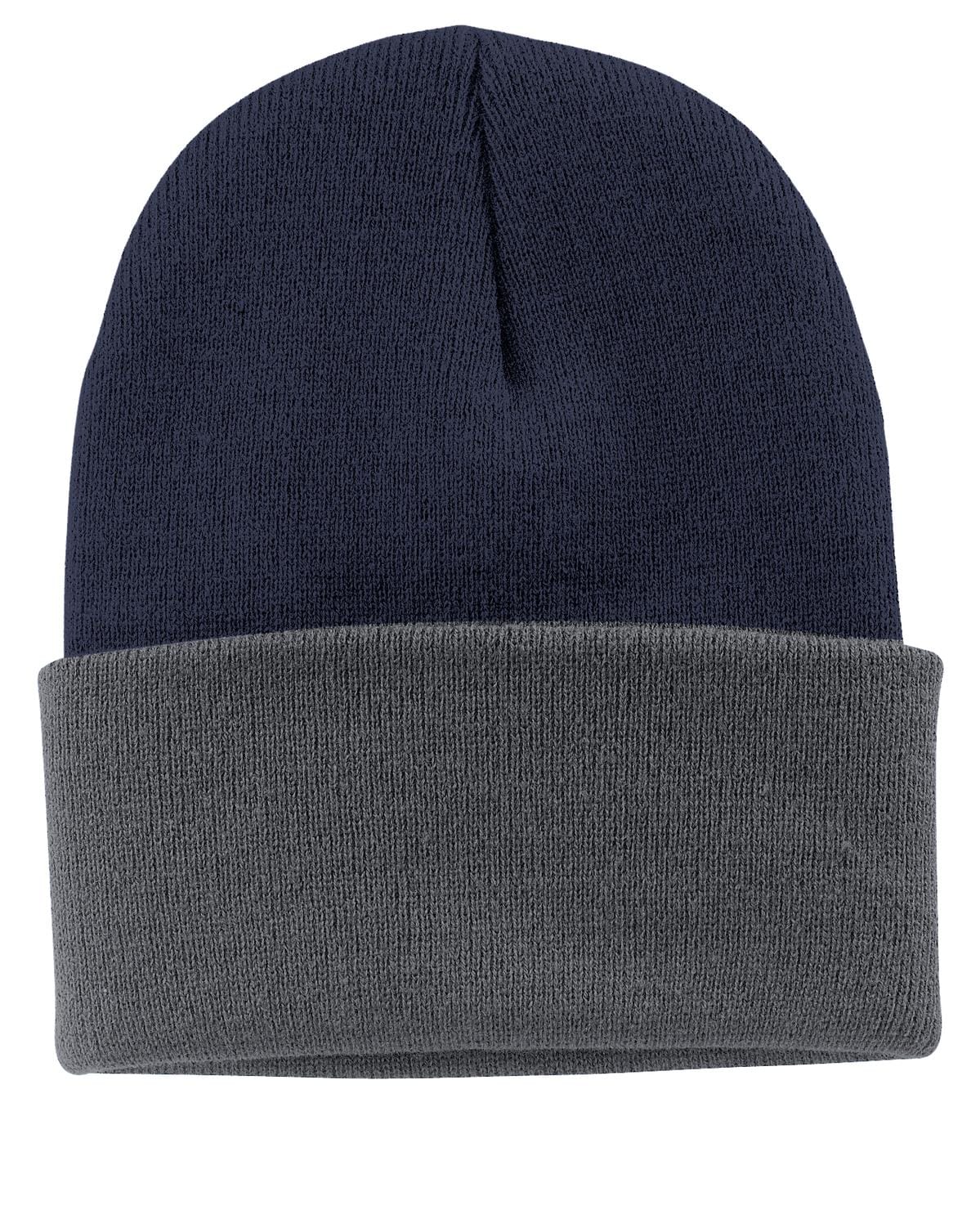 Port & Company Headwear OSFA / Navy/ Athletic Oxford Port & Company Knit Cap. CP90