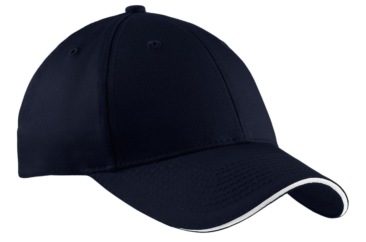 Port & Company Headwear OSFA / Navy/ White Port & Company - Sandwich Bill Cap.  CP85