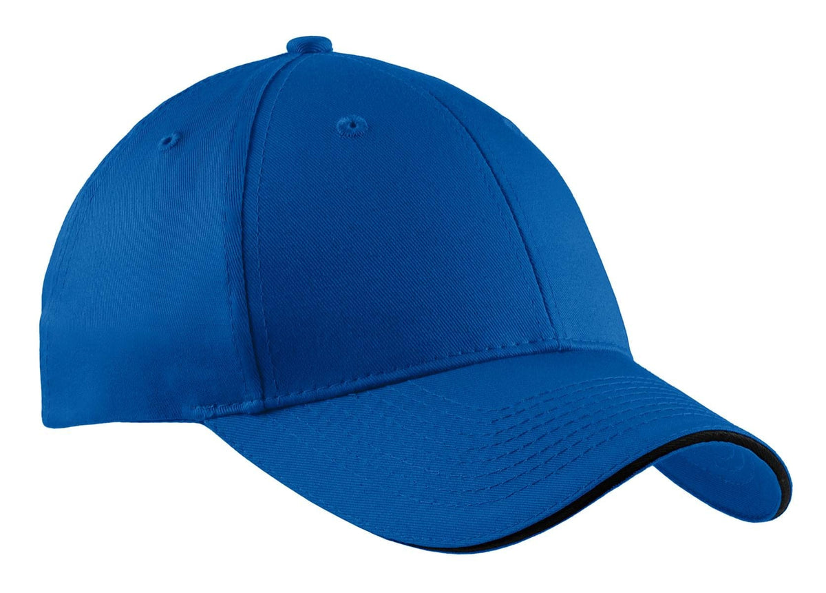 Port & Company Headwear OSFA / Royal/ Black Port & Company - Sandwich Bill Cap.  CP85