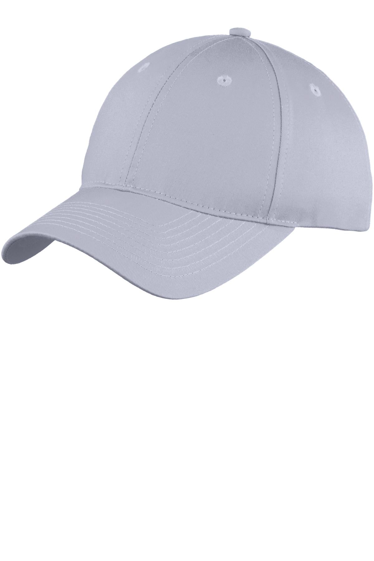 Port & Company Headwear OSFA / Silver Port & Company Youth Six-Panel Unstructured Twill Cap. YC914