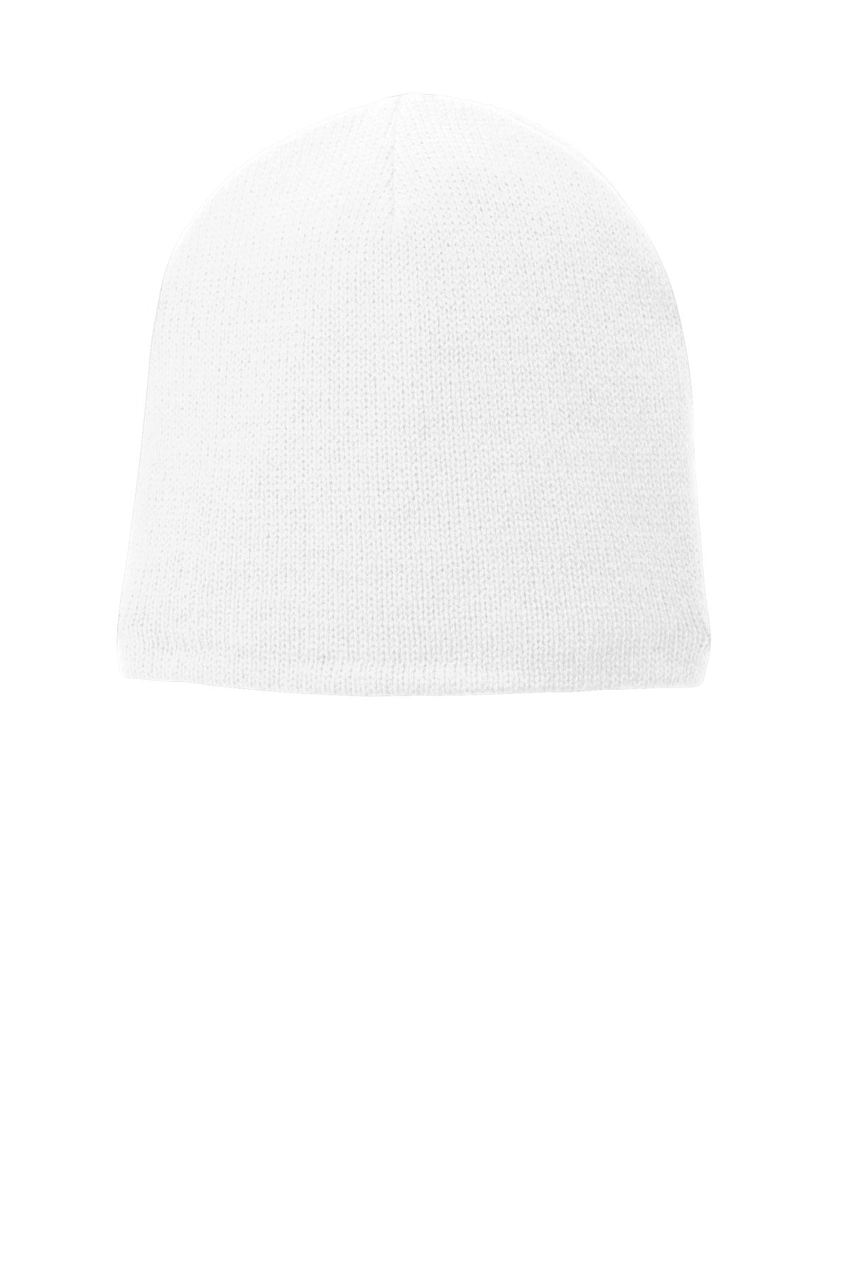 Port & Company Headwear OSFA / White Port & Company Fleece-Lined Beanie Cap. CP91L