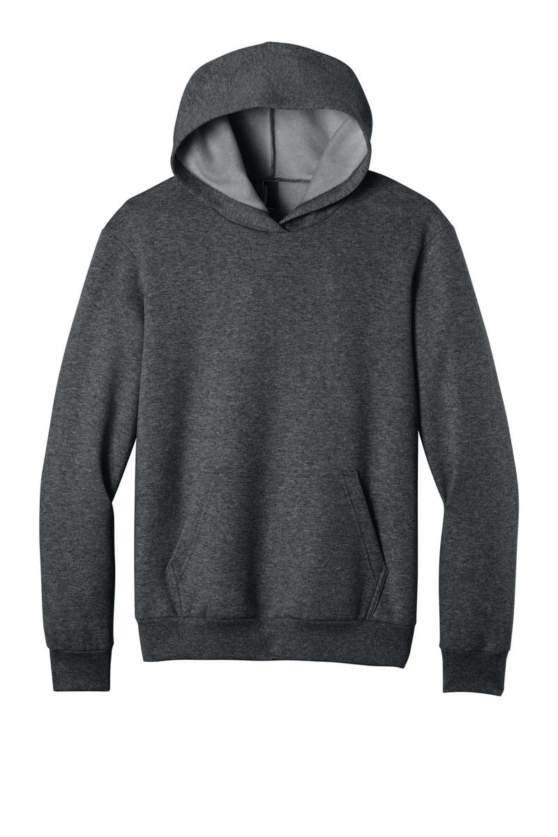 Port & Co Easy Fleece Pullover Hooded Sweatshirt PC68H in Dark Heather Grey