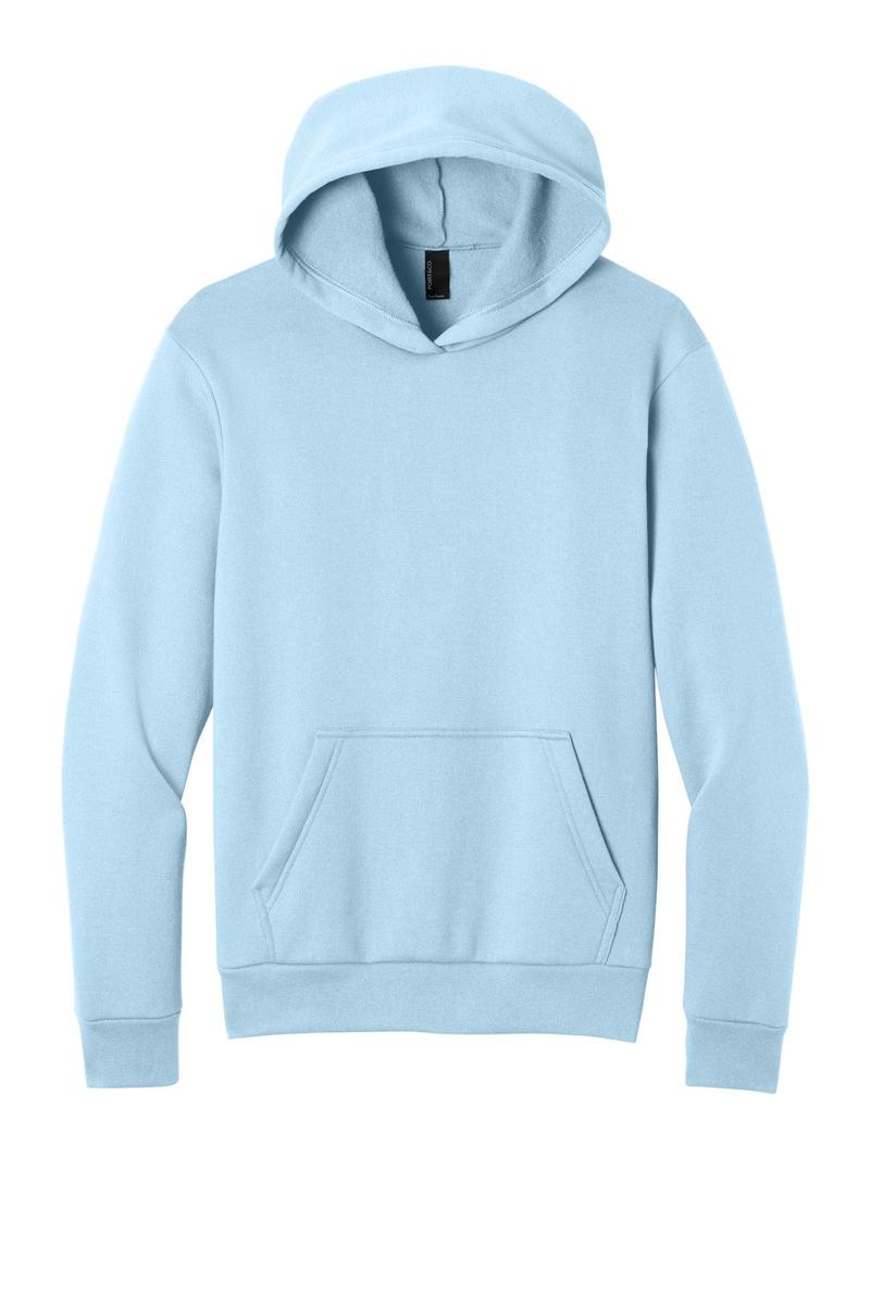 Port & Co Easy Fleece Pullover Hooded Sweatshirt PC68H in Ice Blue