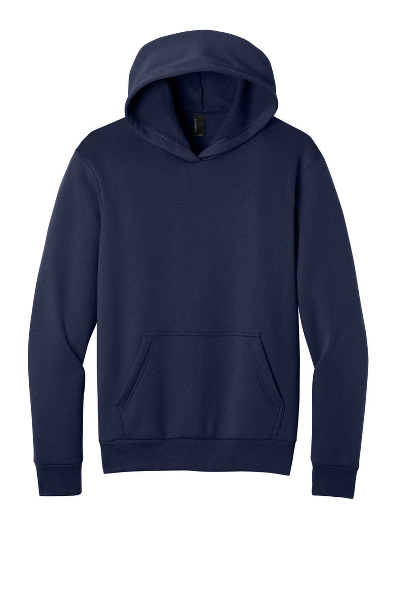 Port & Co Easy Fleece Pullover Hooded Sweatshirt PC68H in True Navy