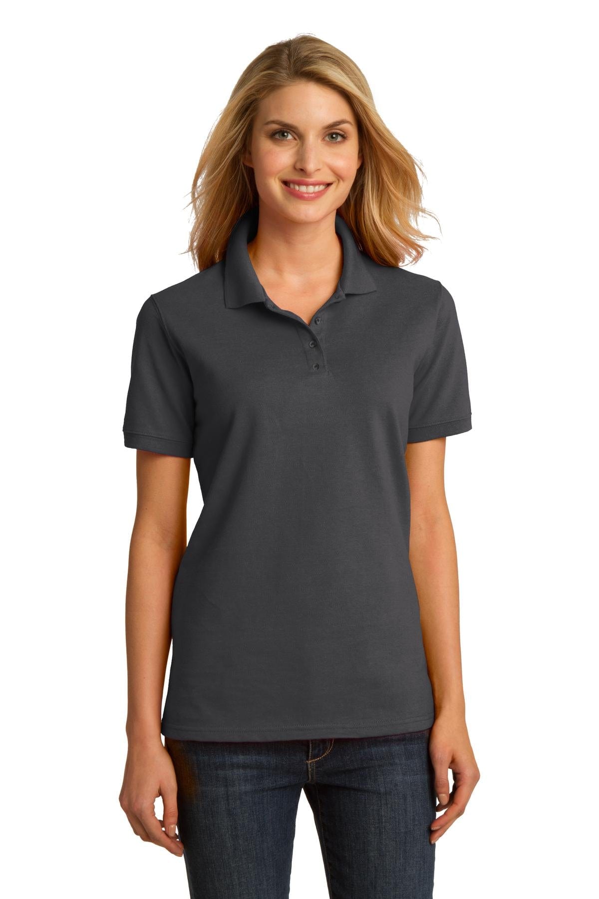 Port & Company Polos/Knits DISCONTINUED  Port & Company ®  Ladies Ring Spun Pique Polo. LKP150