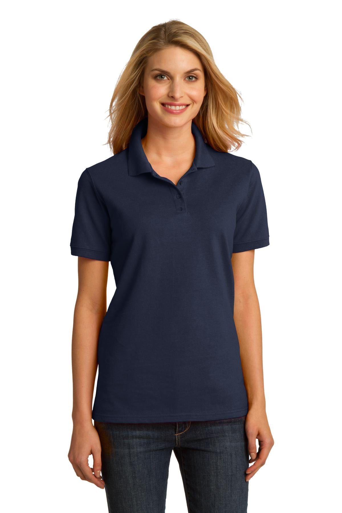 Port & Company Polos/Knits DISCONTINUED  Port & Company ®  Ladies Ring Spun Pique Polo. LKP150