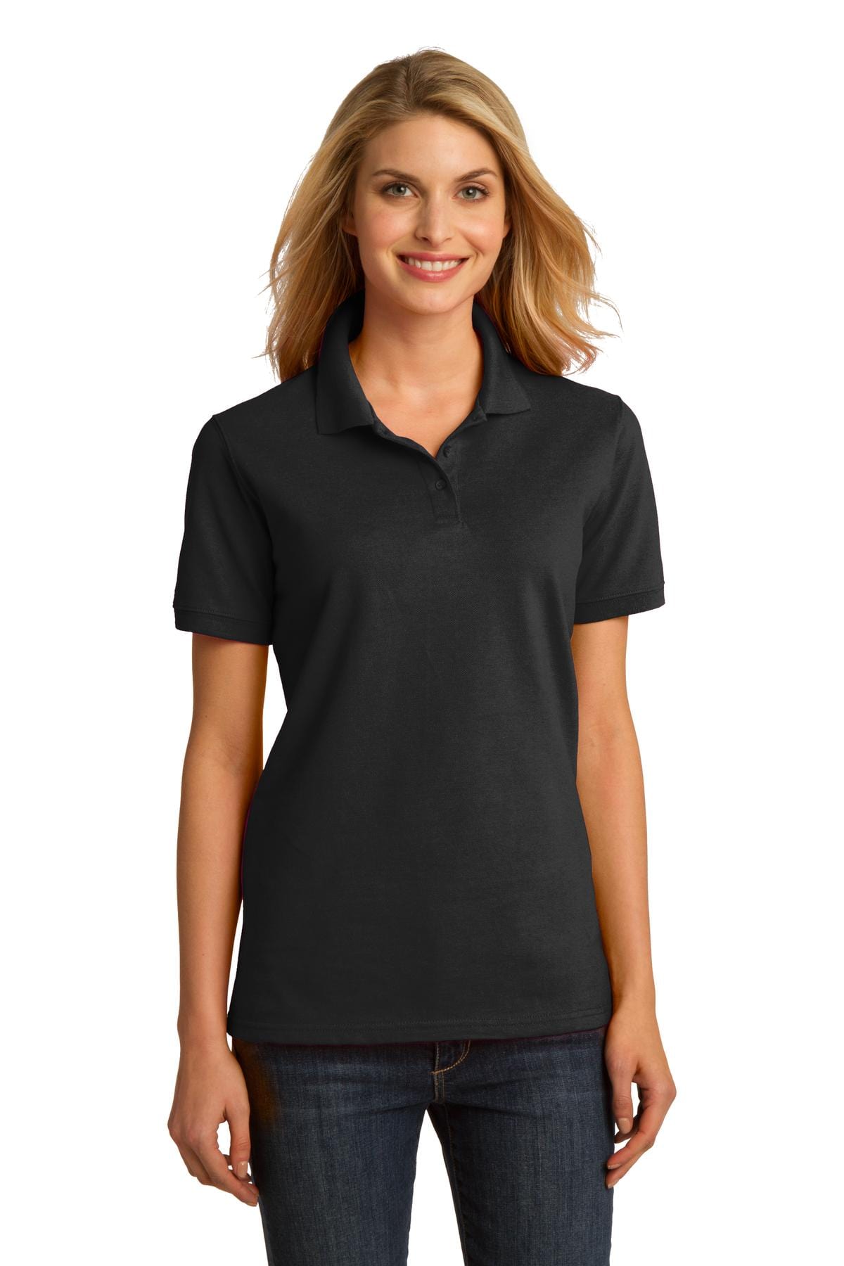 Port & Company Polos/Knits DISCONTINUED  Port & Company ®  Ladies Ring Spun Pique Polo. LKP150