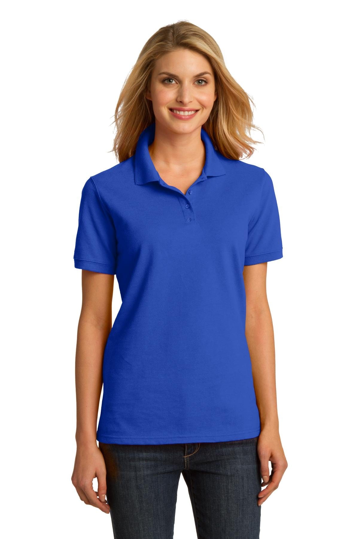 Port & Company Polos/Knits DISCONTINUED  Port & Company ®  Ladies Ring Spun Pique Polo. LKP150