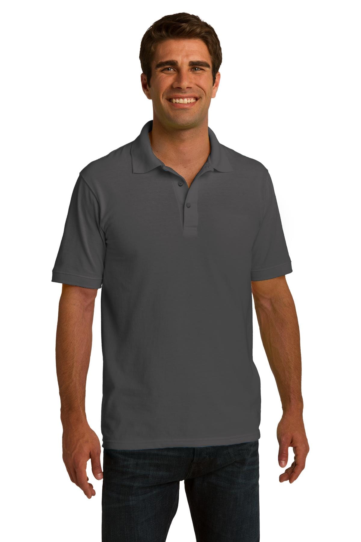 Port & Company Polos/Knits S / Charcoal DISCONTINUED  Port & Company ®  Ring Spun Pique Polo. KP150