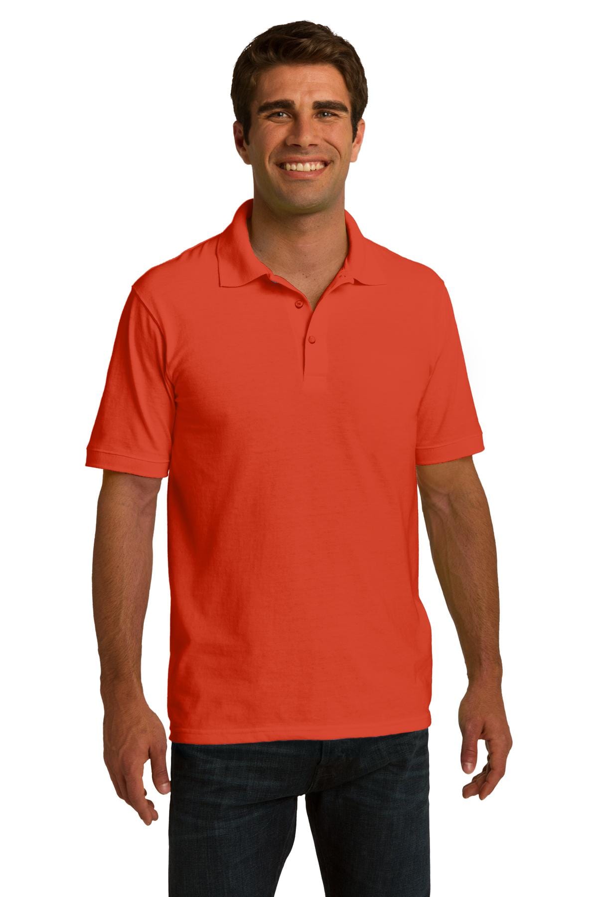 Port & Company Polos/Knits S / Orange DISCONTINUED  Port & Company ®  Ring Spun Pique Polo. KP150