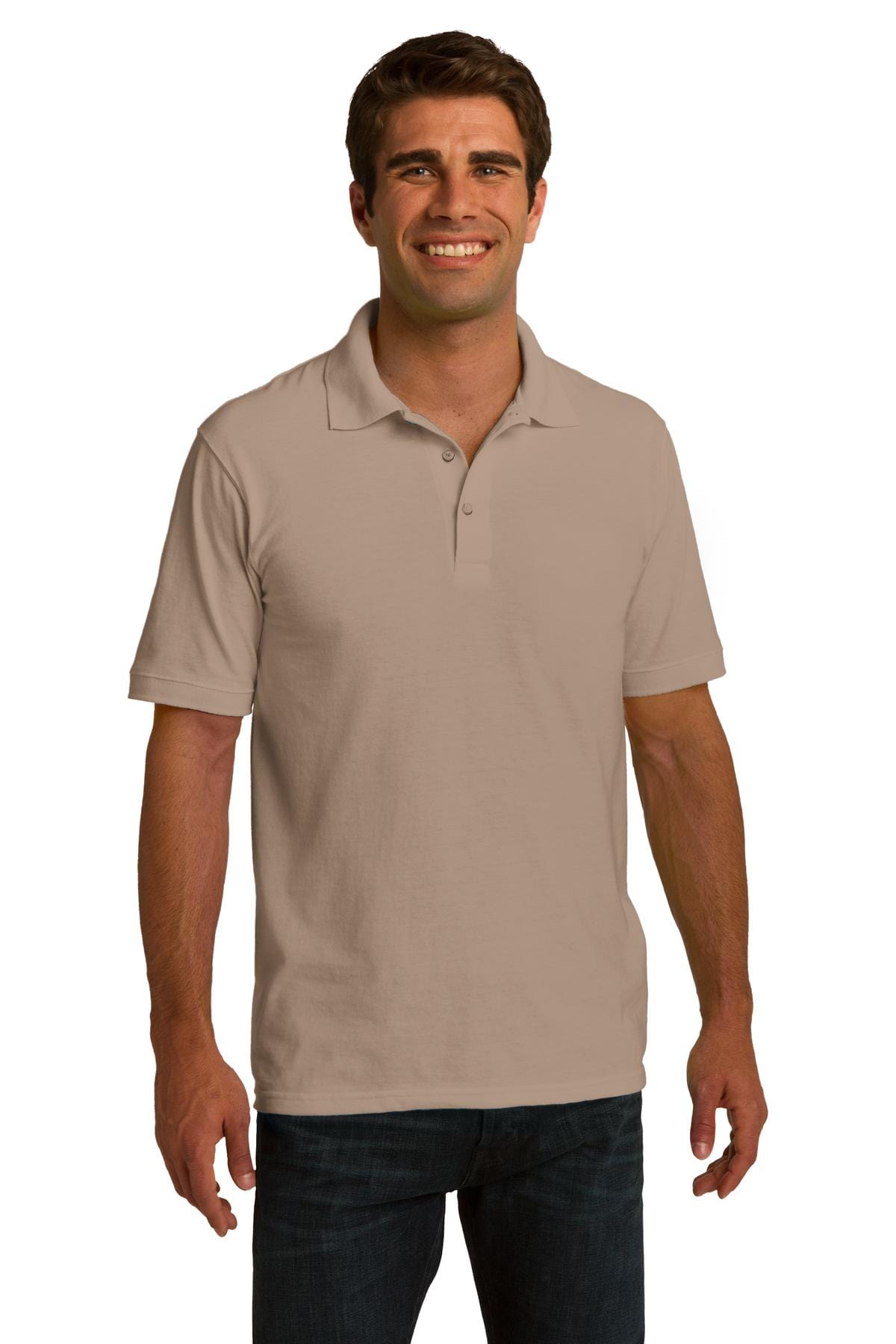 Port & Company Polos/Knits S / Sand DISCONTINUED  Port & Company ®  Ring Spun Pique Polo. KP150