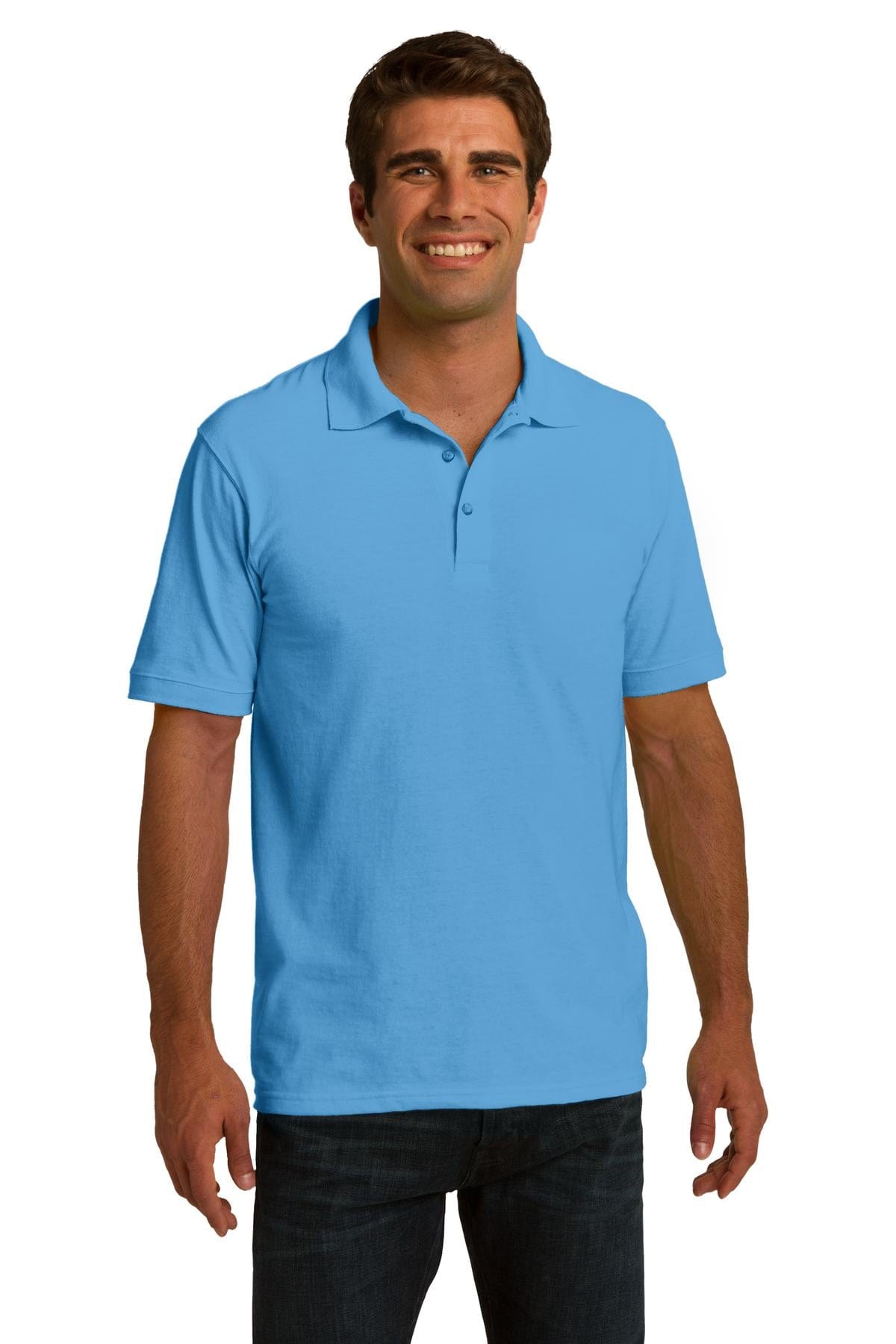 Port & Company Polos/Knits XL / Aquatic Blue DISCONTINUED  Port & Company ®  Ring Spun Pique Polo. KP150