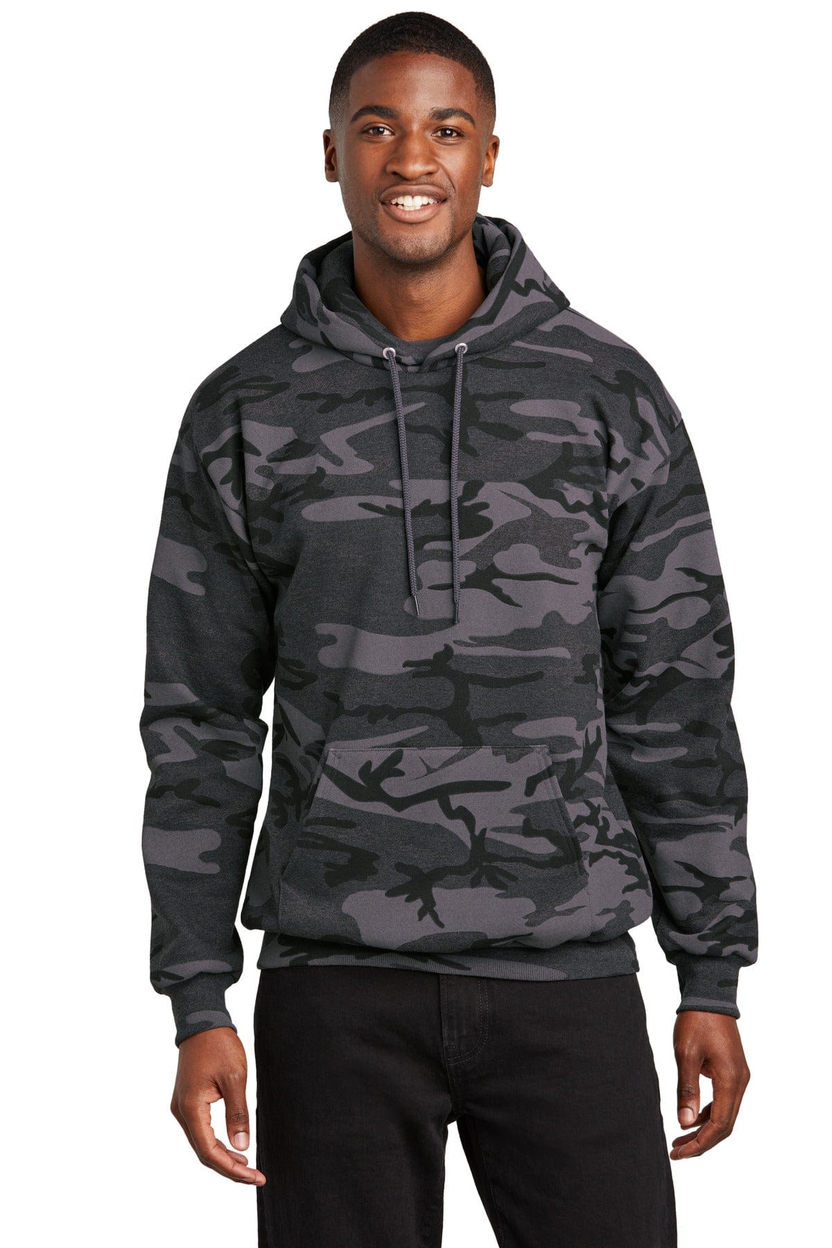 Port & Company Sweatshirts/Fleece Port & Company PC78HC: Core Fleece Camo Pullover Hooded Sweatshirt