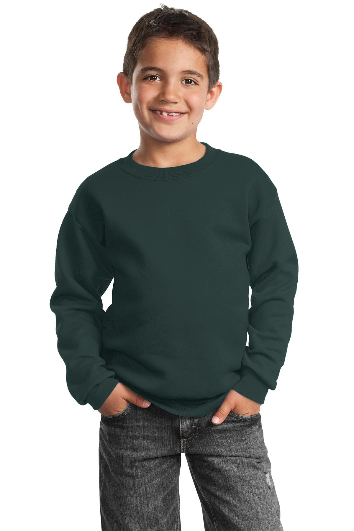 Port & Company Sweatshirts/Fleece Port & Company - Youth Core Fleece Crewneck Sweatshirt. PC90Y