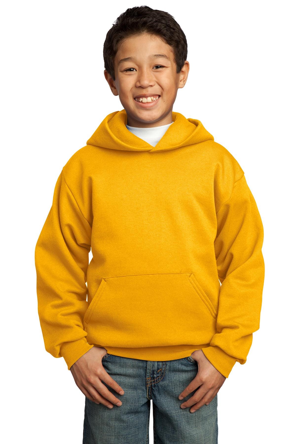Port & Company Sweatshirts/Fleece Port & Company - Youth Core Fleece Pullover Hooded Sweatshirt. PC90YH