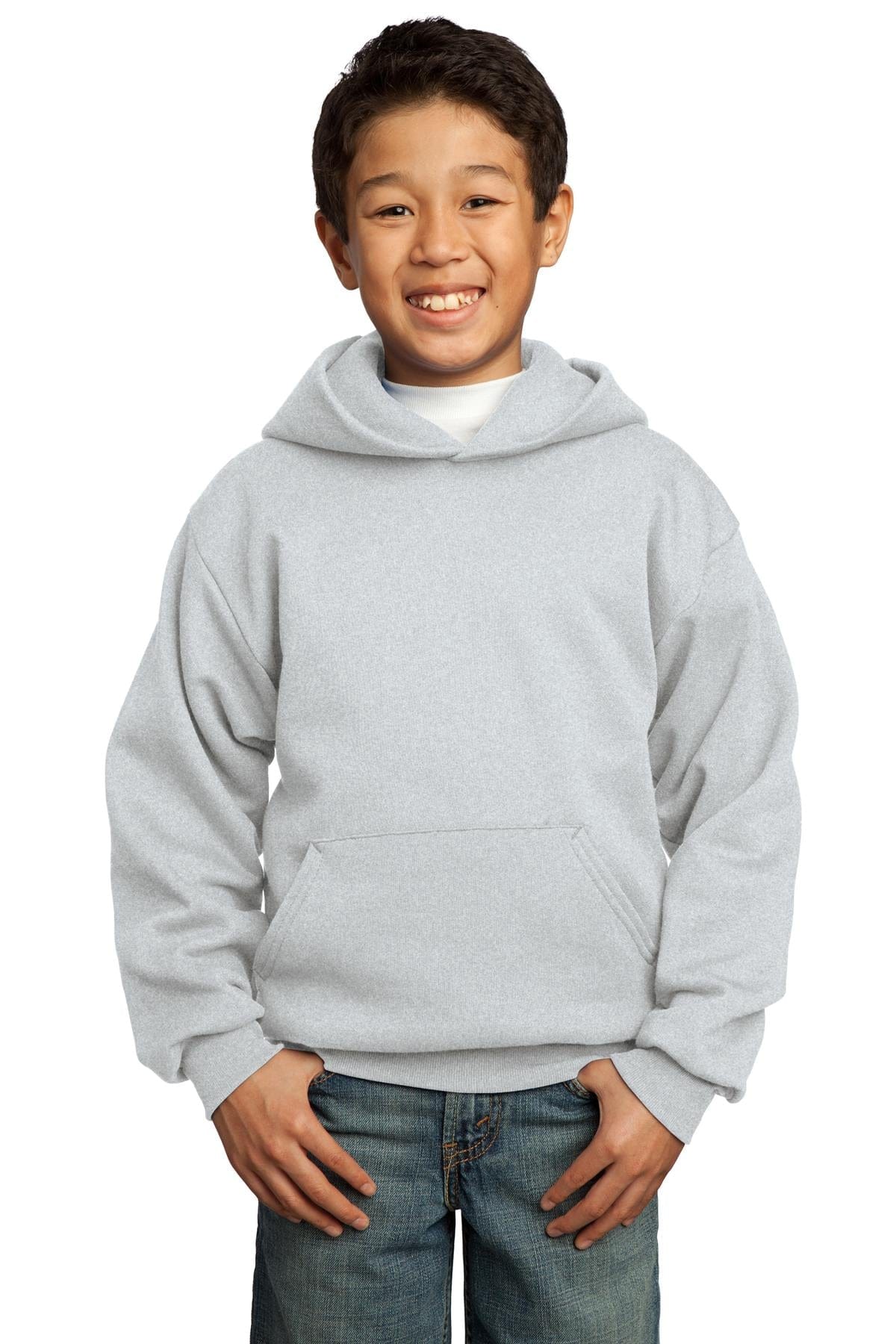 Port & Company Sweatshirts/Fleece Port & Company - Youth Core Fleece Pullover Hooded Sweatshirt. PC90YH