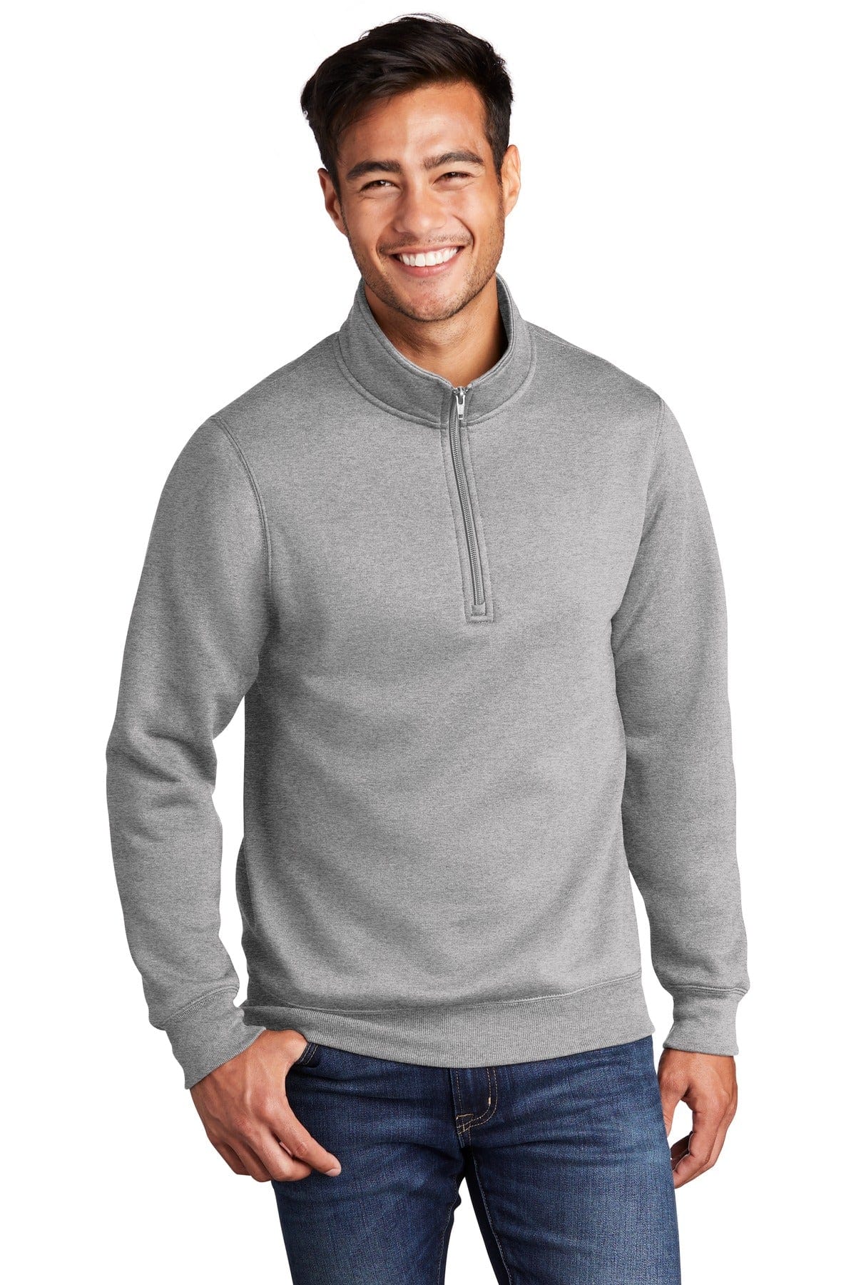 Port & Company Sweatshirts/Fleece S / Athletic Heather Port Company Core Fleece 1/4-Zip Pullover Sweatshirt PC78Q