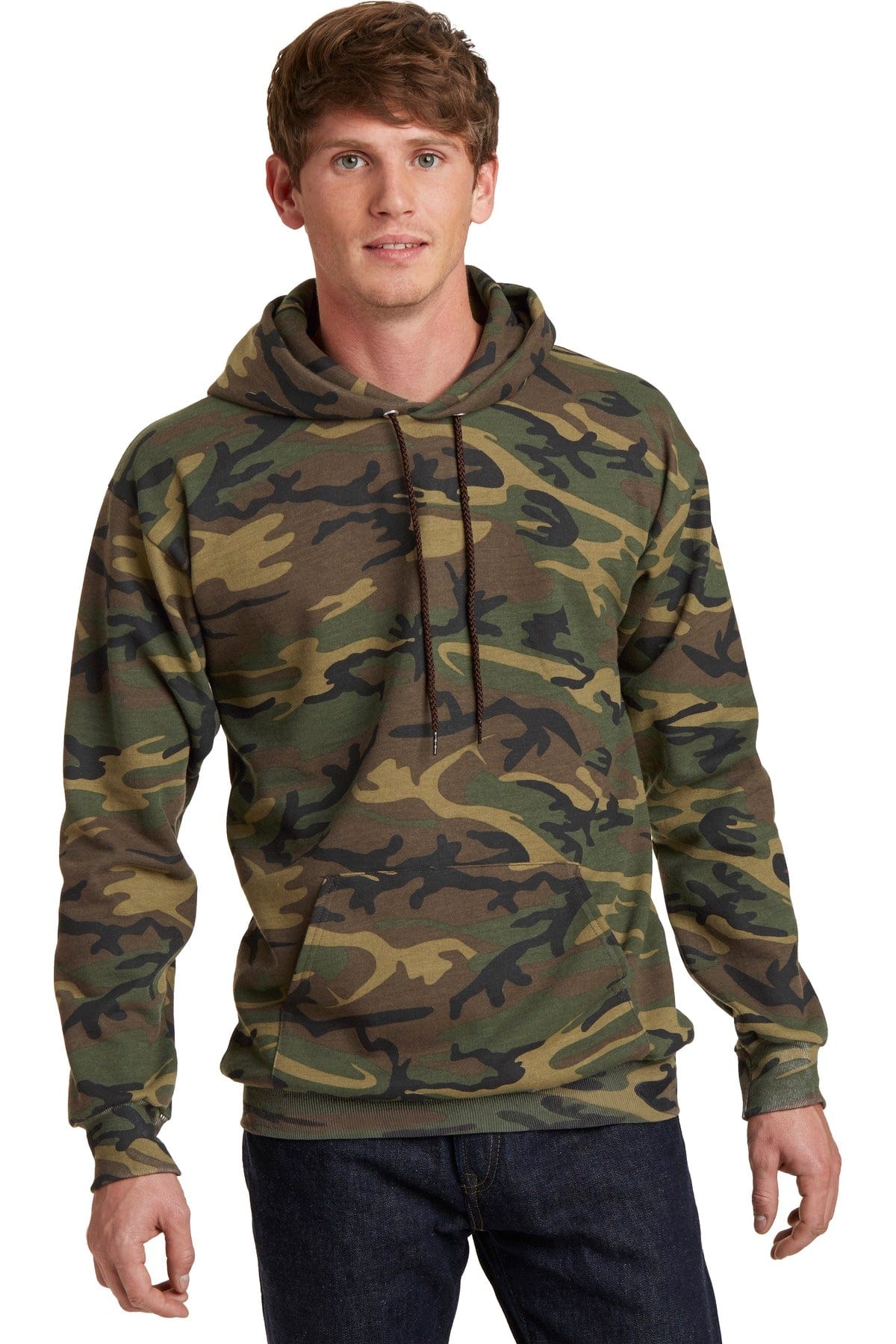 Port & Company Sweatshirts/Fleece S / Military Camo Port & Company PC78HC: Core Fleece Camo Pullover Hooded Sweatshirt