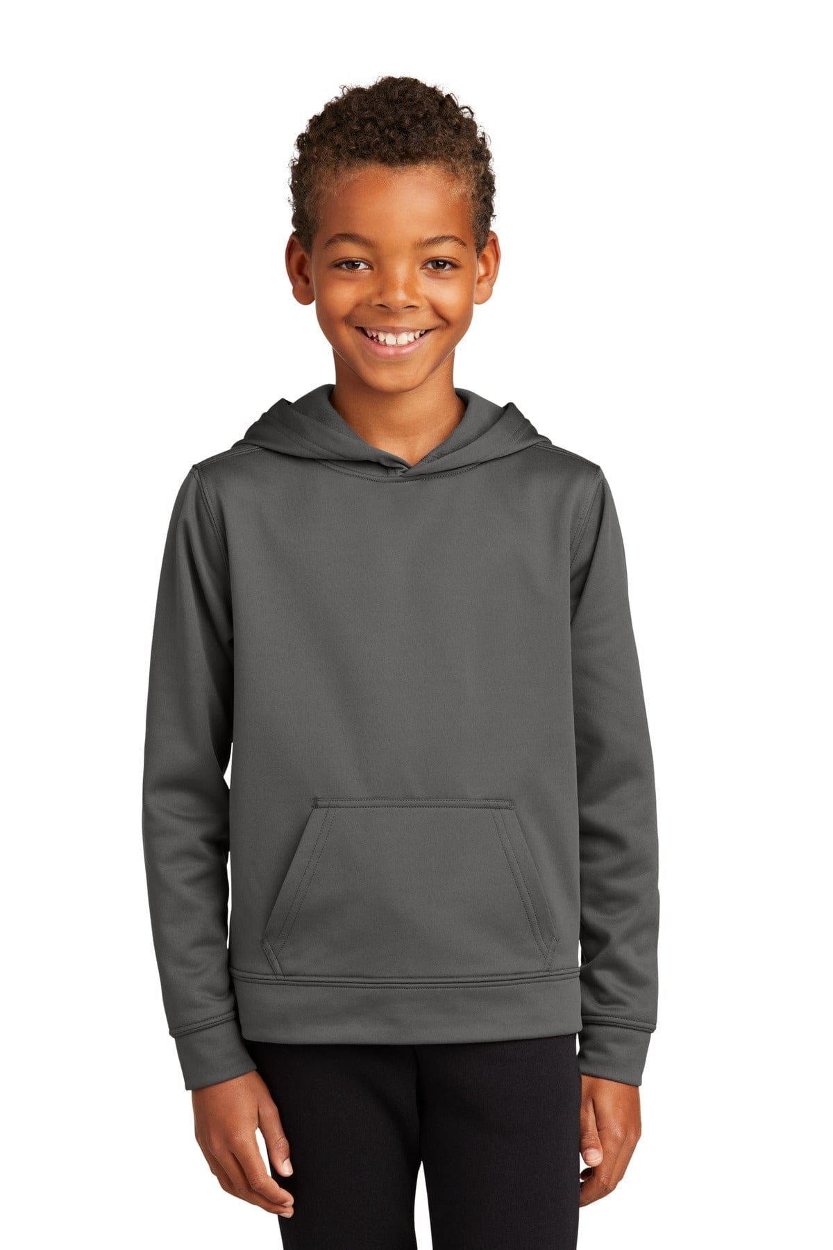 Port & Company Sweatshirts/Fleece XS / Charcoal Port & Company Youth Performance Fleece Pullover Hooded Sweatshirt. PC590YH