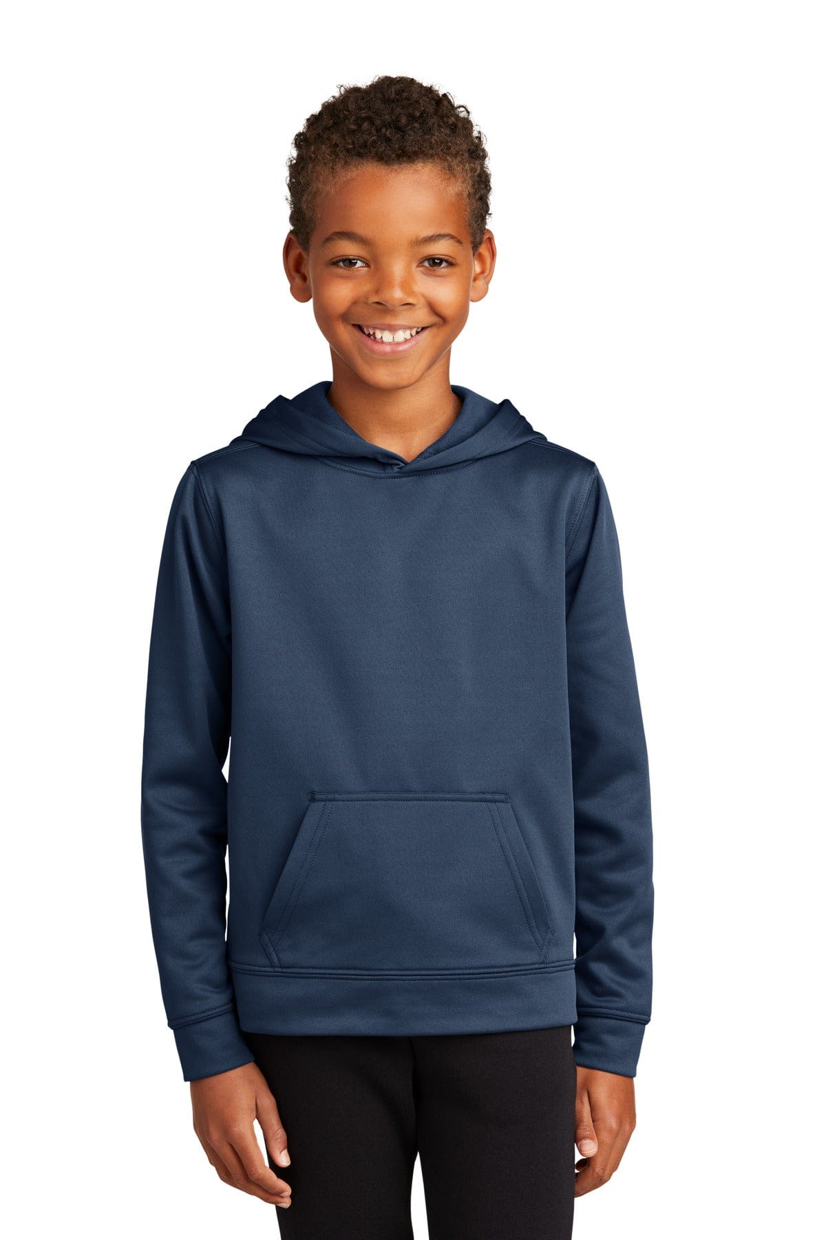 Port & Company Sweatshirts/Fleece XS / Deep Navy Port & Company Youth Performance Fleece Pullover Hooded Sweatshirt. PC590YH