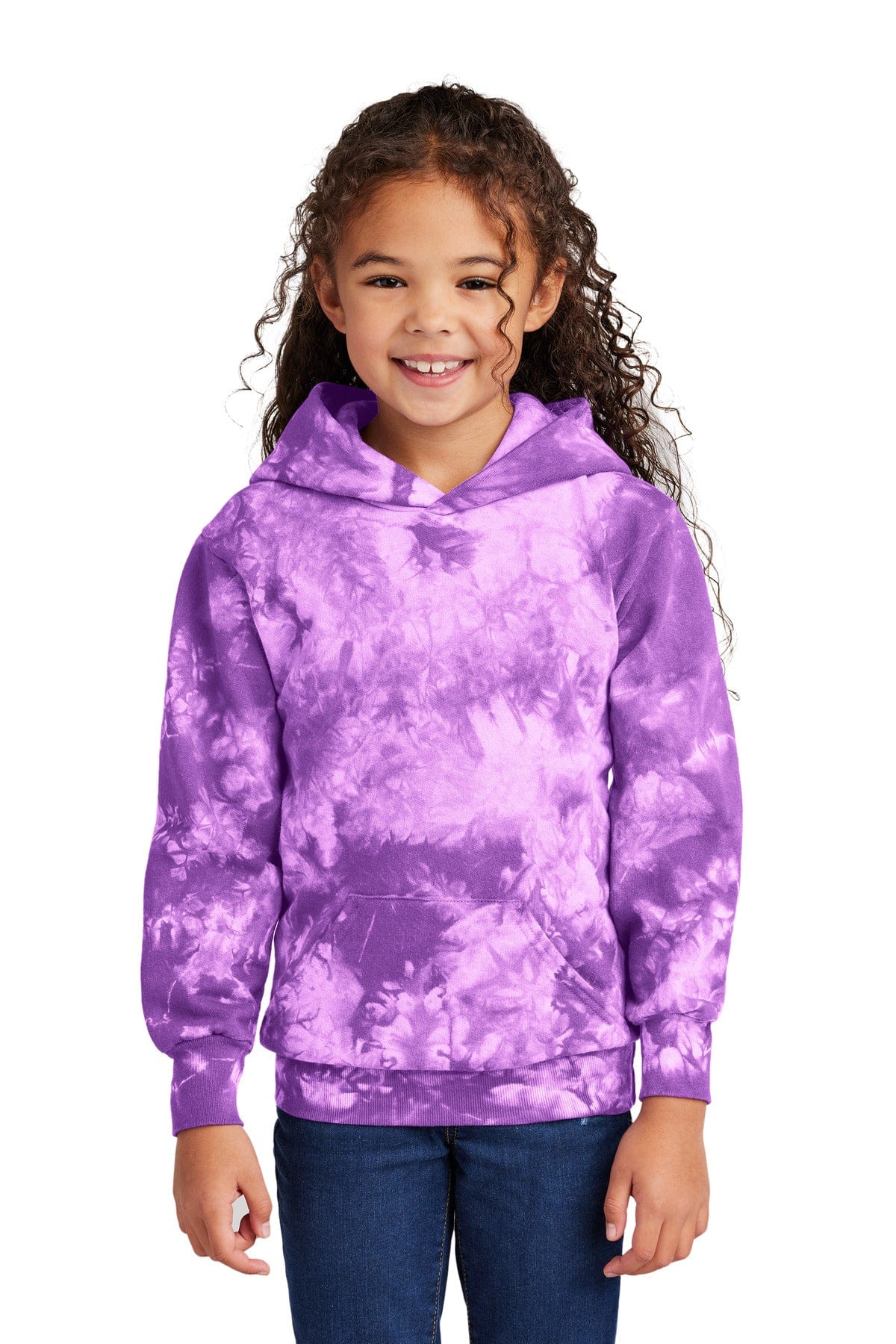Port & Company Sweatshirts/Fleece XL / Purple Port & Company PC 144Y: Youth Crystal Tie-Dye Pullover Hoodie