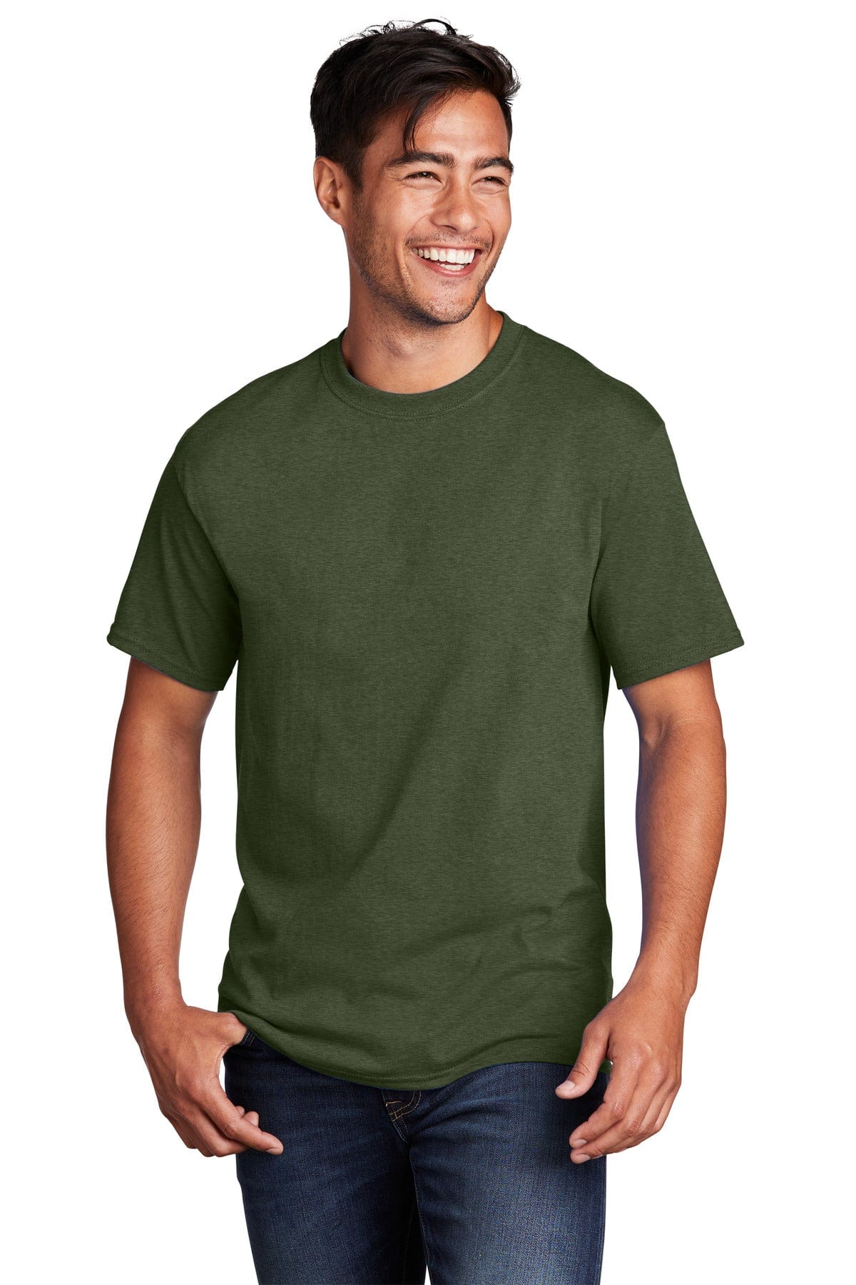 Port & Company T-Shirts 3XL / Olive Drab Green Heather Port & Company ®  - Core Cotton Tee. PC54, Extended Colors 3