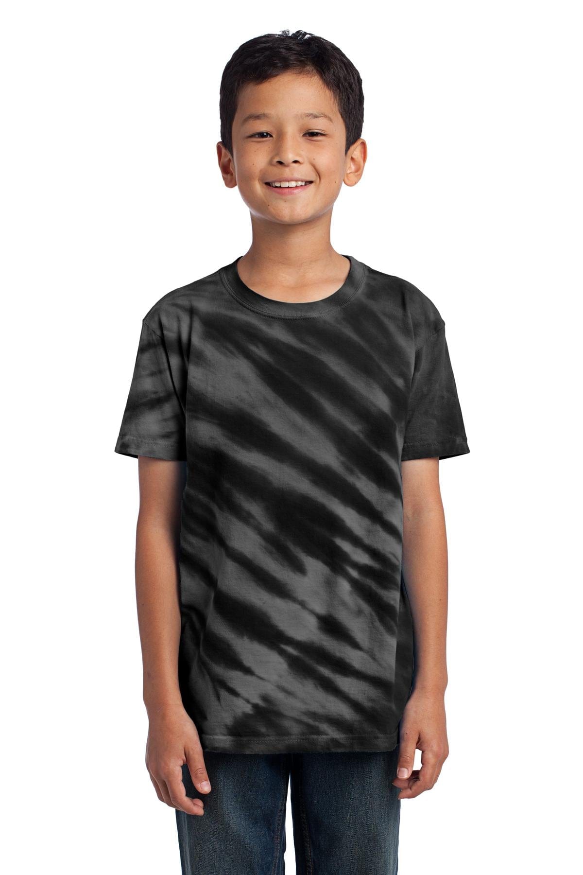 Port & Company T-Shirts DISCONTINUED  Port & Company ®  - Youth Tiger Stripe Tie-Dye Tee. PC148Y