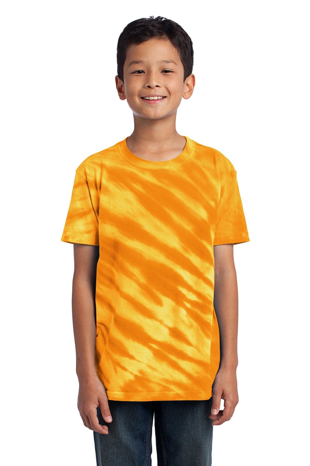 Port & Company T-Shirts DISCONTINUED  Port & Company ®  - Youth Tiger Stripe Tie-Dye Tee. PC148Y