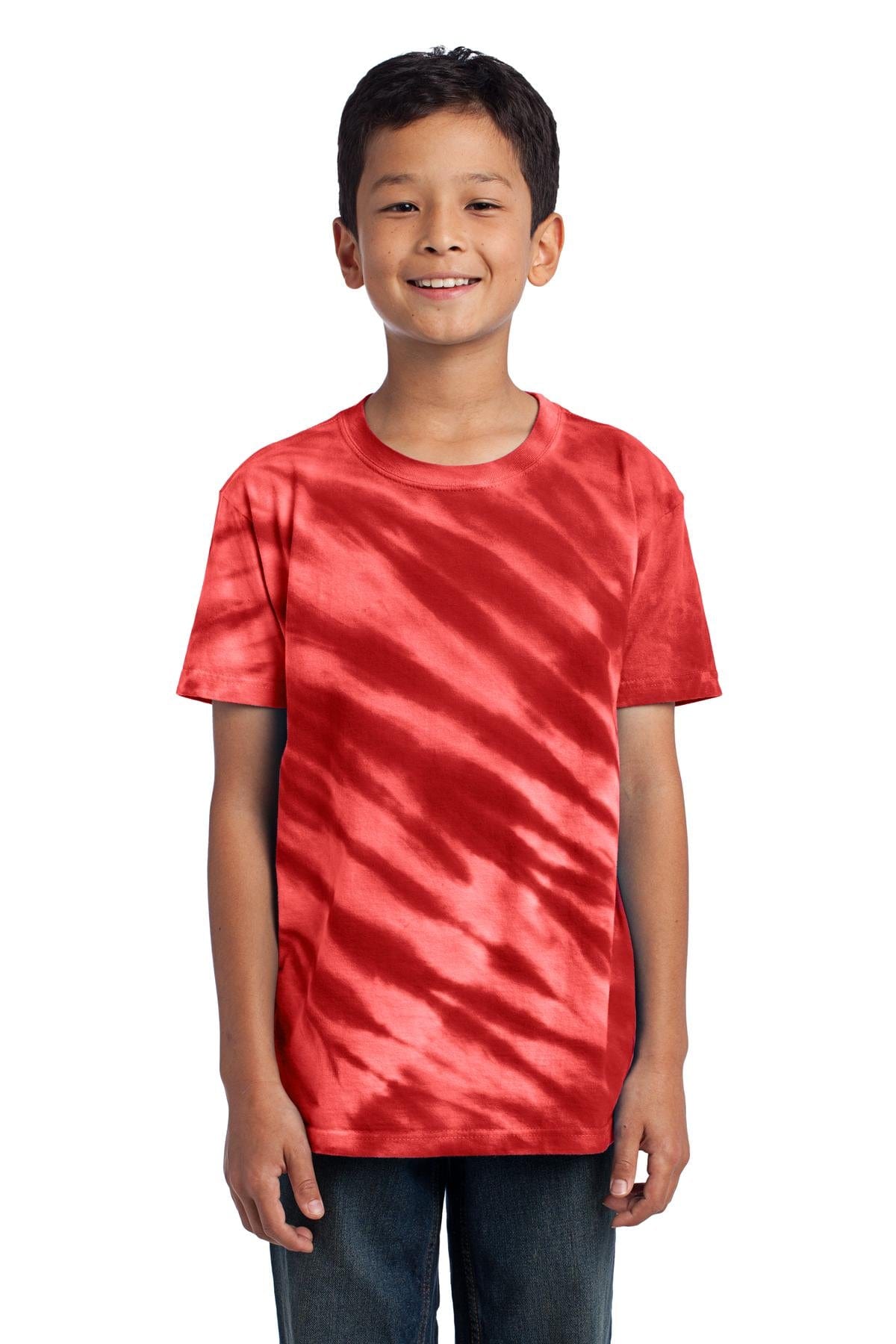 Port & Company T-Shirts DISCONTINUED  Port & Company ®  - Youth Tiger Stripe Tie-Dye Tee. PC148Y