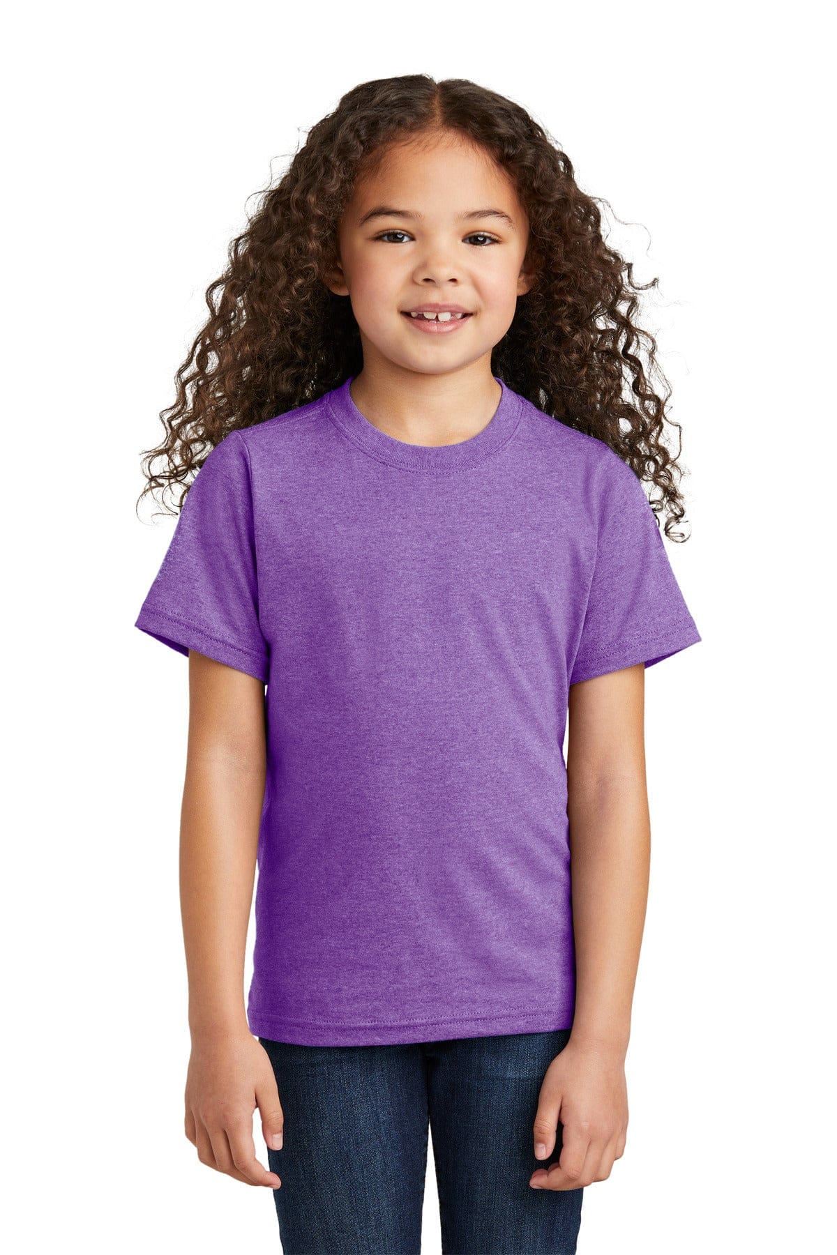 Port & Company T-Shirts L / Team Purple Heather Port & Company PC330Y: Youth Tri-Blend Tee