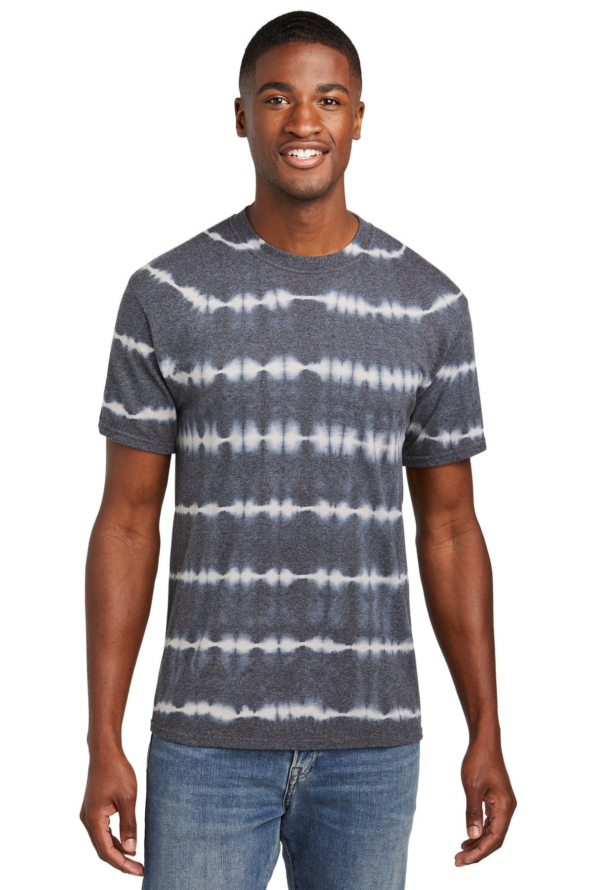 Port & Company T-Shirts Port & Company PC142: Allover Stripe Tie-Dye Tee