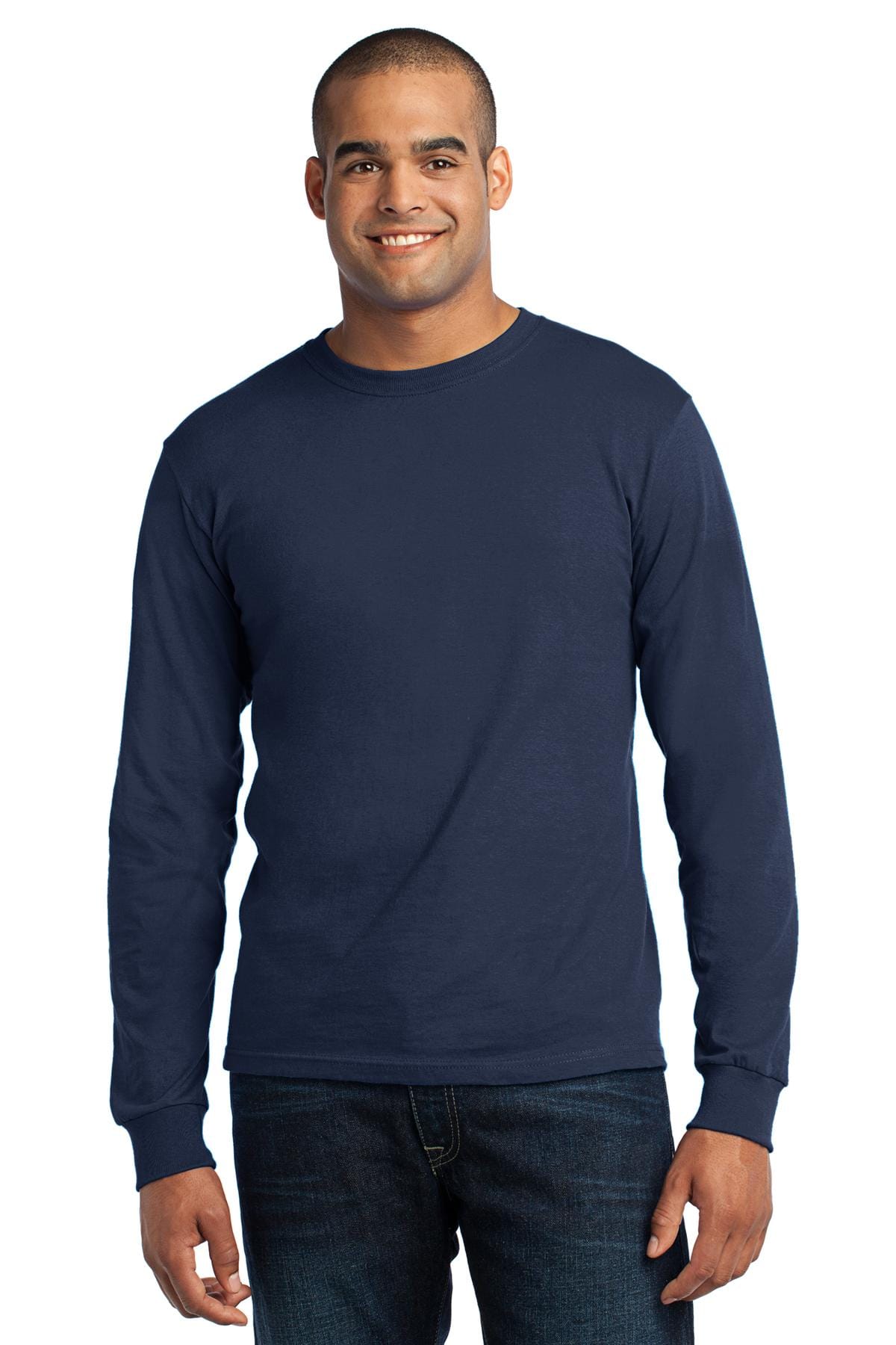 Port & Company T-Shirts S / Navy Port & Company - Long Sleeve All-American Tee. USA100LS