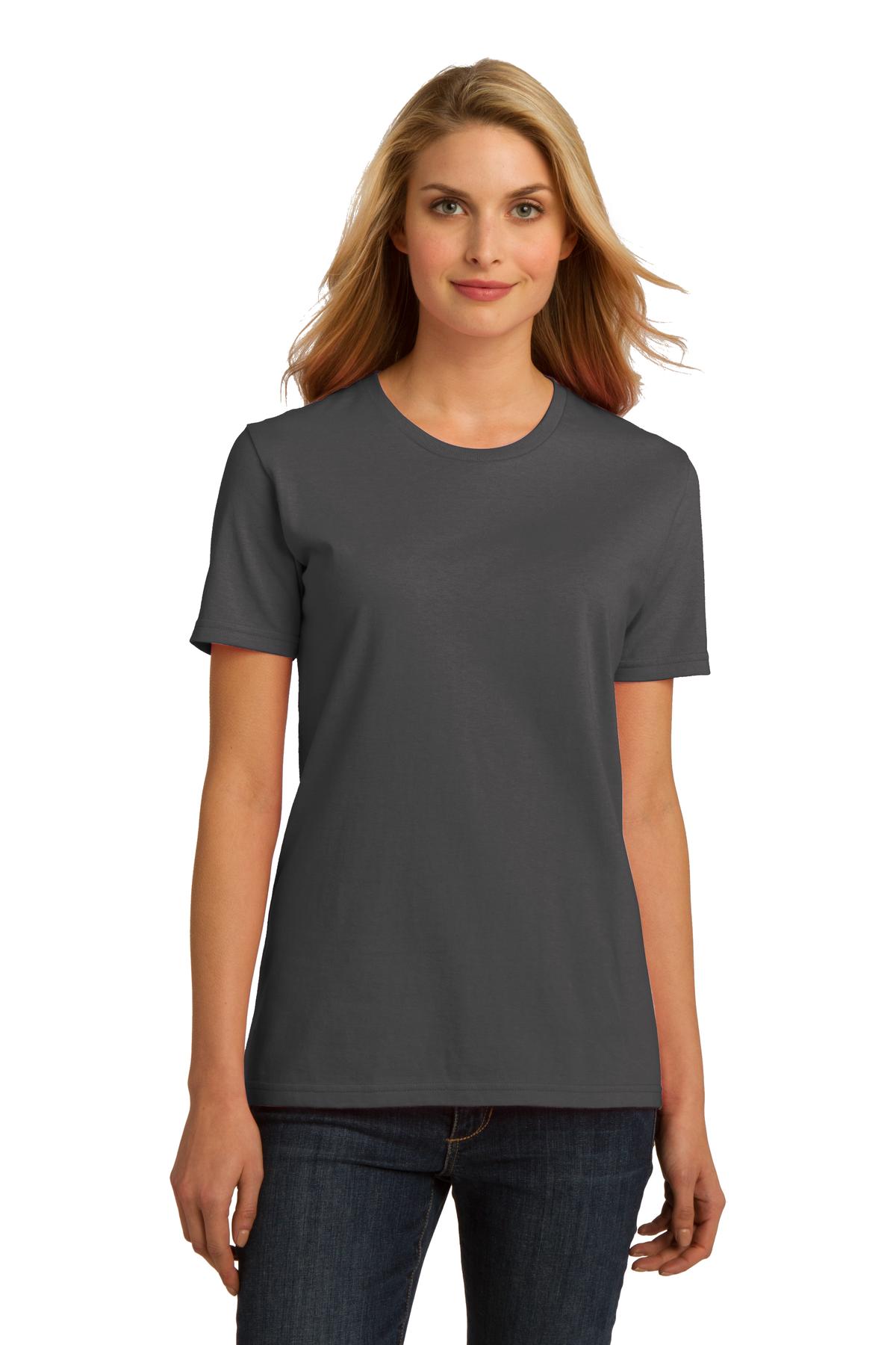 Port & Company T-Shirts XS / Charcoal DISCONTINUED  Port & Company ®  Ladies Essential 100% Organic Ring Spun Cotton T-Shirt. LPC150ORG