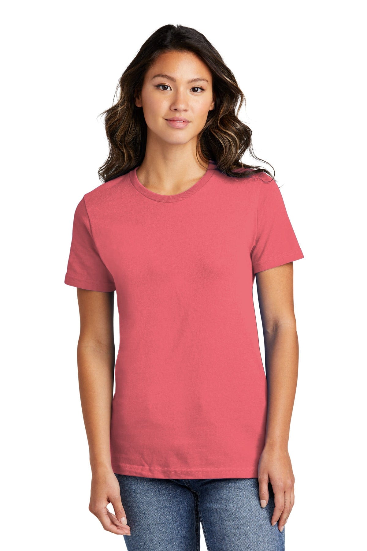 Port & Company T-Shirts XS / Coral DISCONTINUED  Port & Company ®  - Ladies Ring Spun Cotton Tee. LPC150