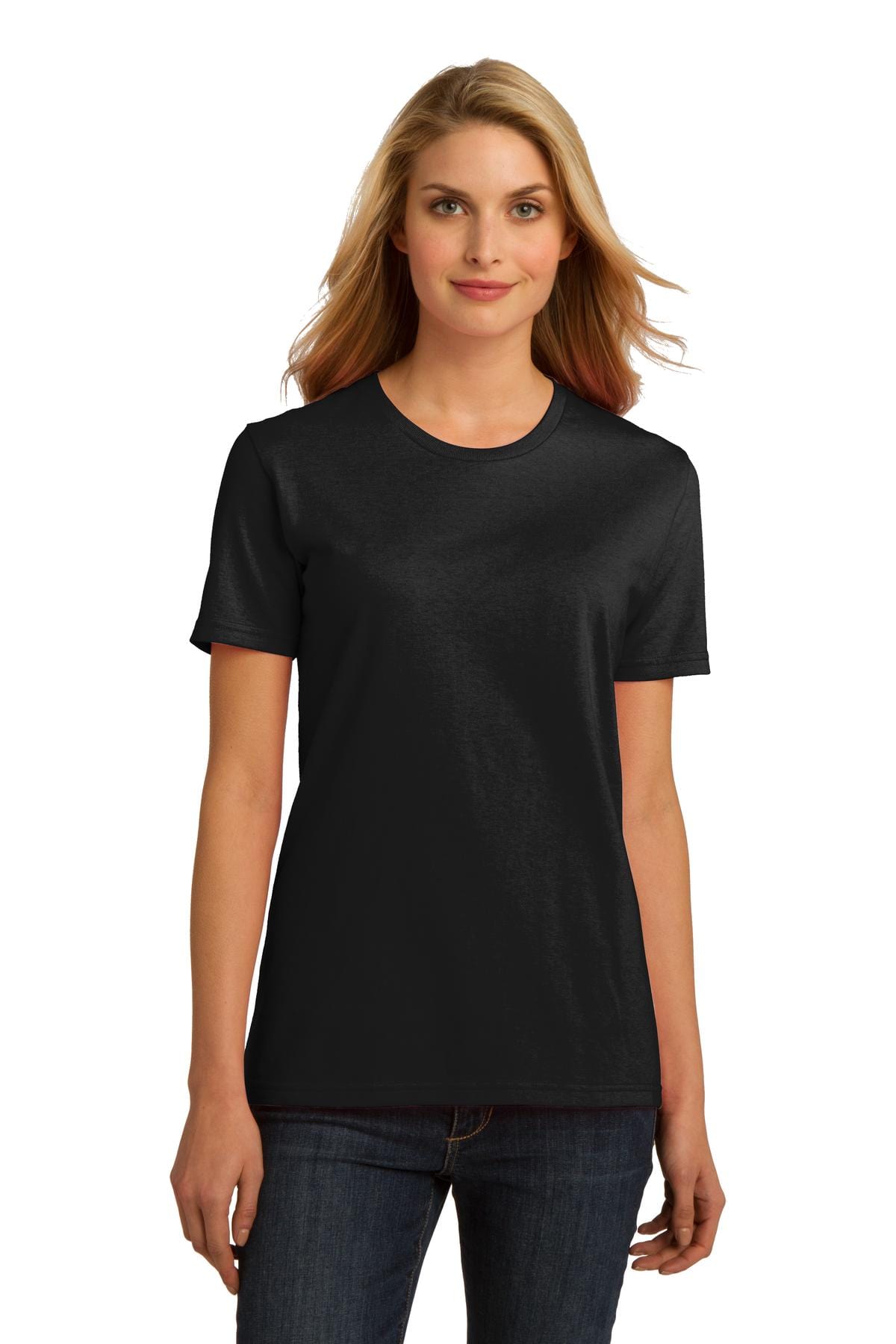 Port & Company T-Shirts XS / Jet Black DISCONTINUED  Port & Company ®  Ladies Essential 100% Organic Ring Spun Cotton T-Shirt. LPC150ORG
