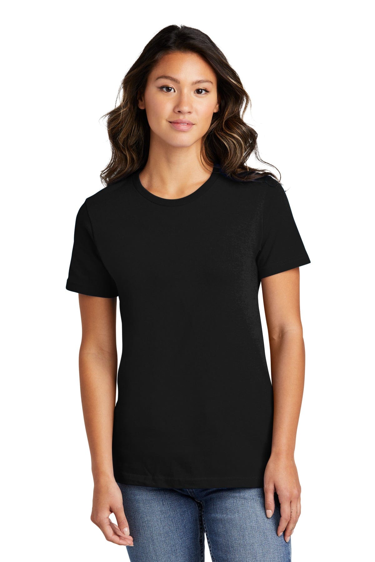 Port & Company T-Shirts XS / Jet Black DISCONTINUED  Port & Company ®  - Ladies Ring Spun Cotton Tee. LPC150