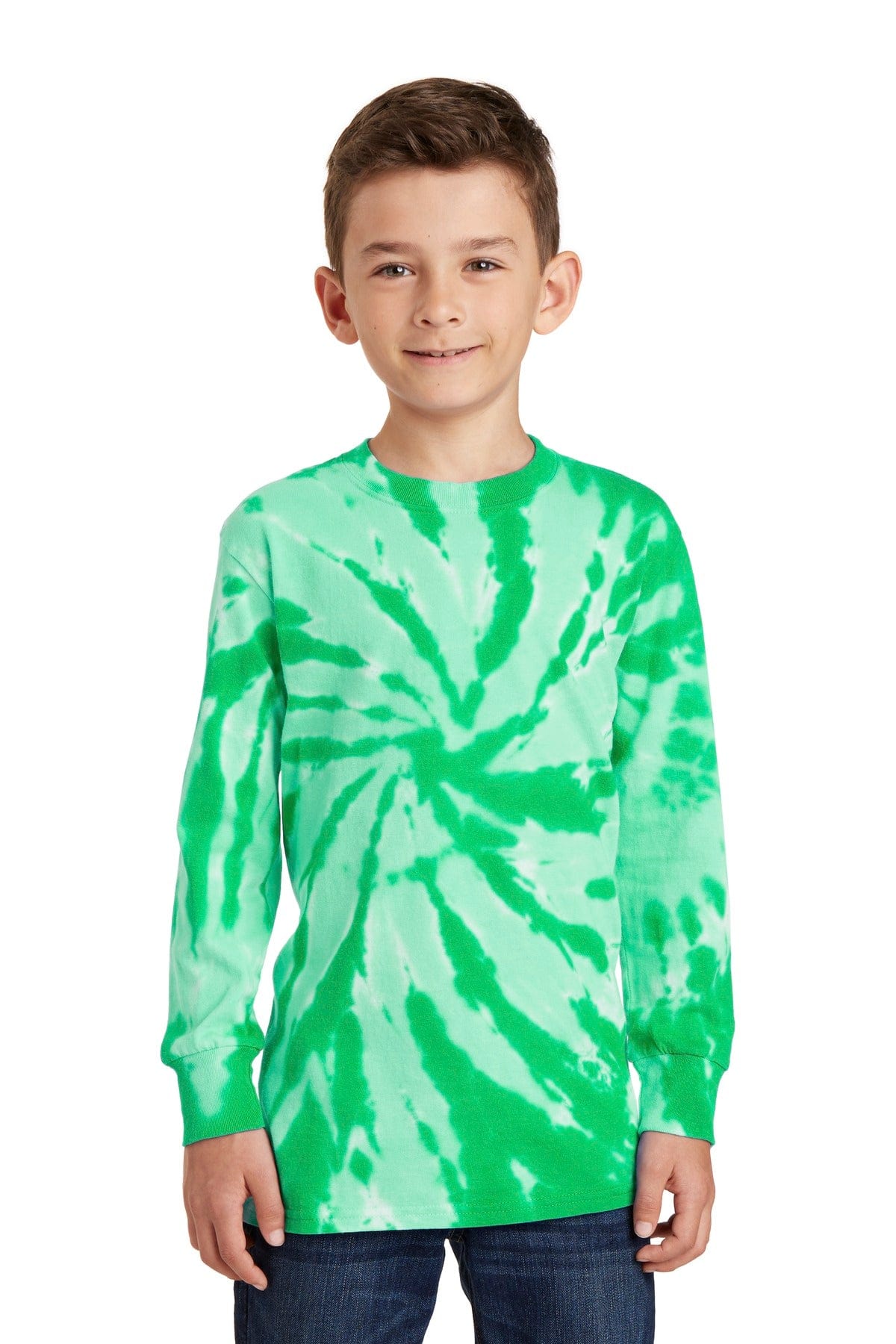 Port & Company T-Shirts XS / Kelly DISCONTINUED  Port & Company ®  Youth Tie-Dye Long Sleeve Tee.  PC147YLS