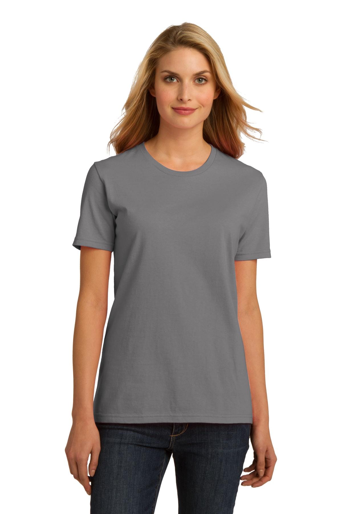 Port & Company T-Shirts XS / Medium Grey DISCONTINUED  Port & Company ®  Ladies Essential 100% Organic Ring Spun Cotton T-Shirt. LPC150ORG
