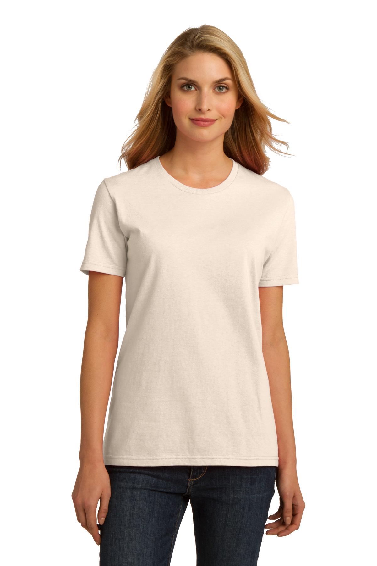 Port & Company T-Shirts XS / Natural DISCONTINUED  Port & Company ®  Ladies Essential 100% Organic Ring Spun Cotton T-Shirt. LPC150ORG