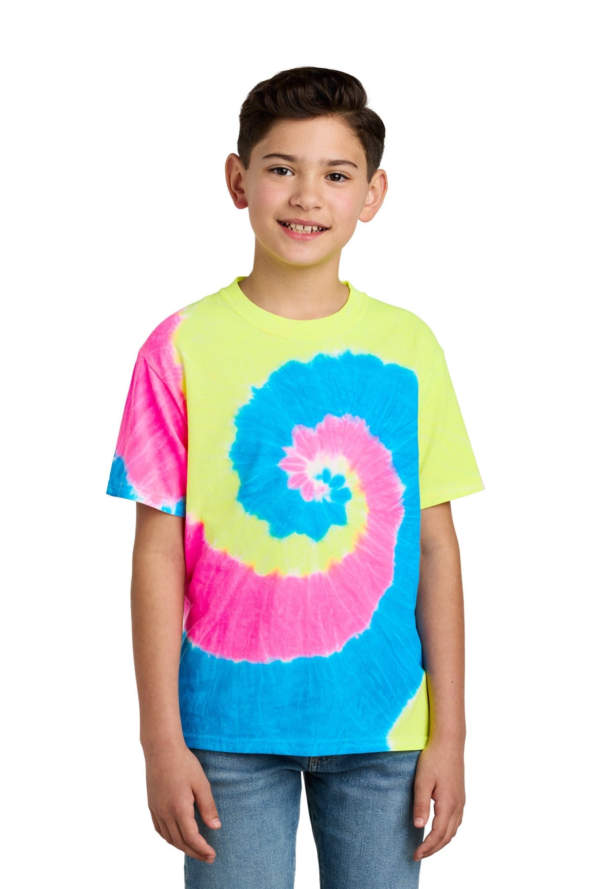 Port & Company T-Shirts XS / Neon Rainbow Port & Company - Youth Tie-Dye Tee. PC147Y