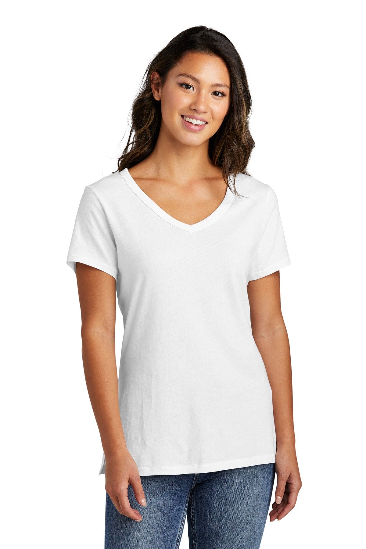 Port & Company T-Shirts XS / White Port & Company LPC099V: Ladies Beach Wash Garment-Dyed V-Neck Tee