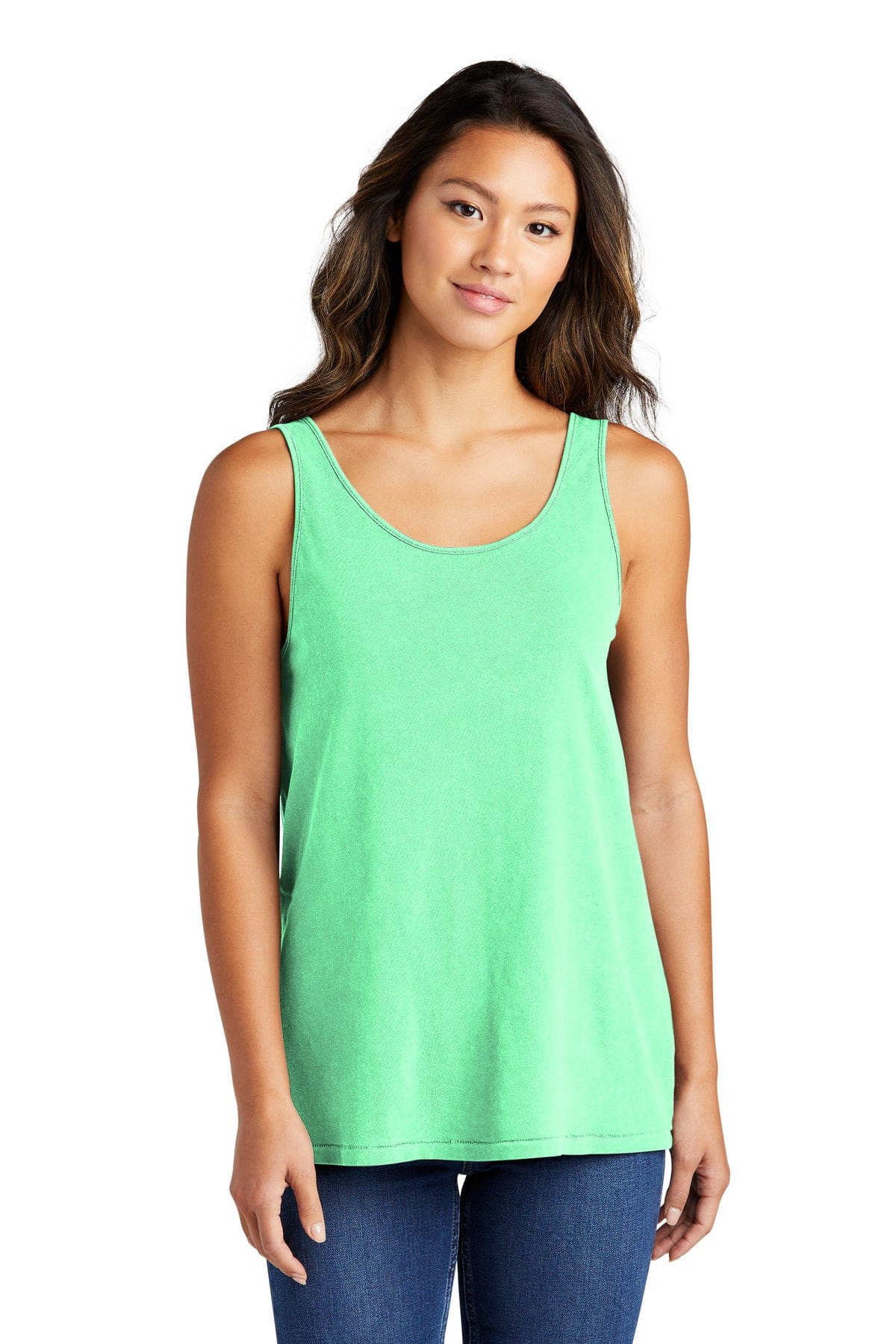 Port & Company Tank Tops XS / Jadeite Port & Company LPC099TT: Ladies Beach Wash Garment-Dyed Tank