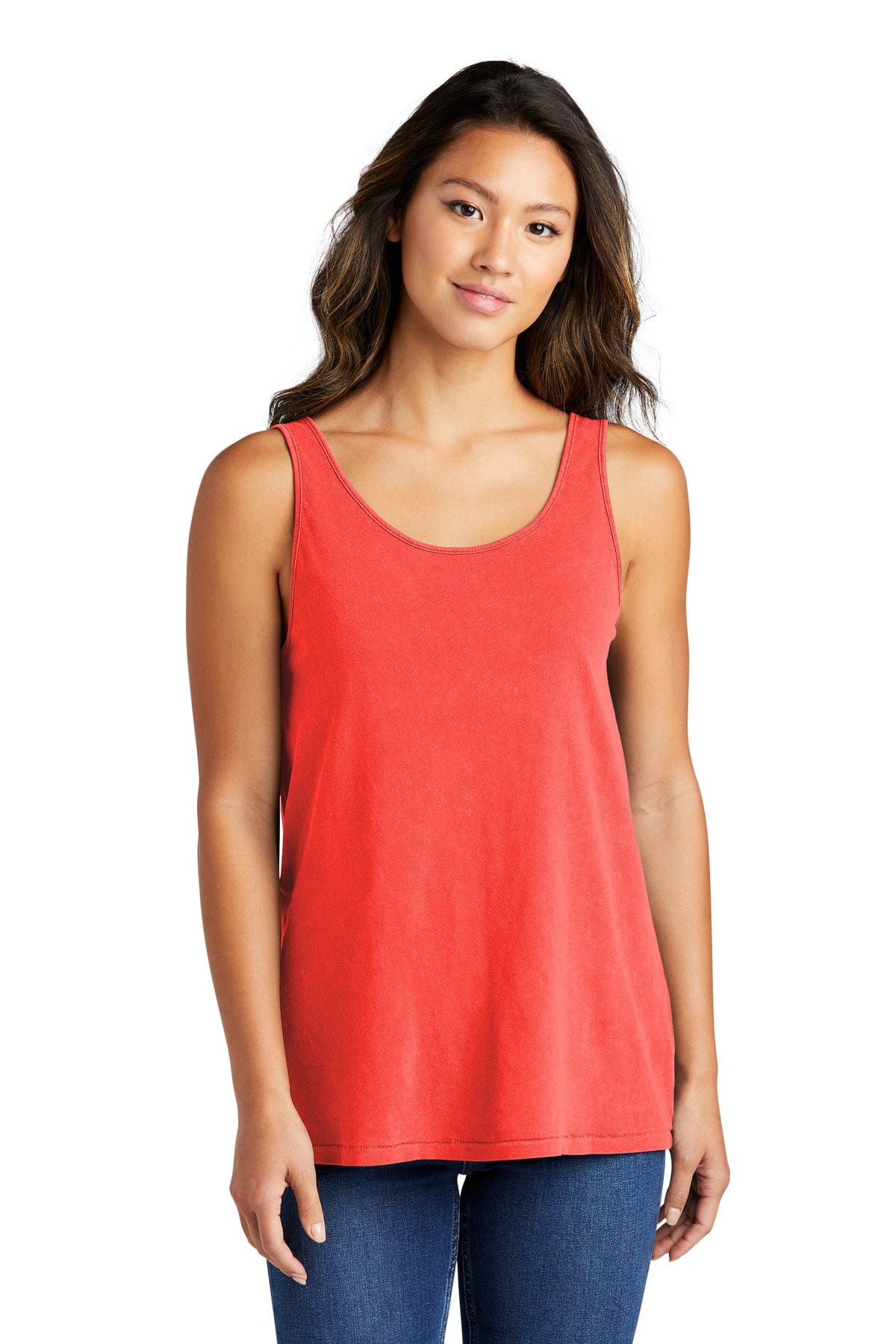 Port & Company Tank Tops XS / Poppy Port & Company LPC099TT: Ladies Beach Wash Garment-Dyed Tank