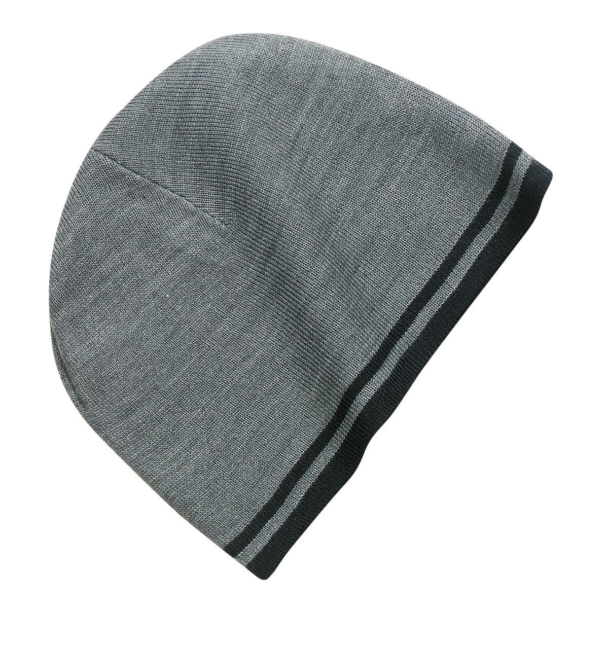 Port Headwear OSFA / Athletic Oxford/ Black Port & Company® - Fine Knit Skull Cap with Stripes.   CP93