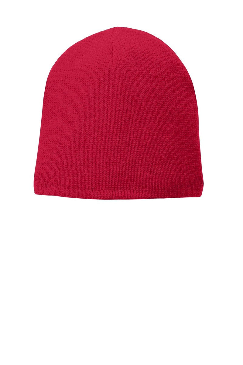 Port Headwear OSFA / Athletic Red Port & Company® Fleece-Lined Beanie Cap. CP91L