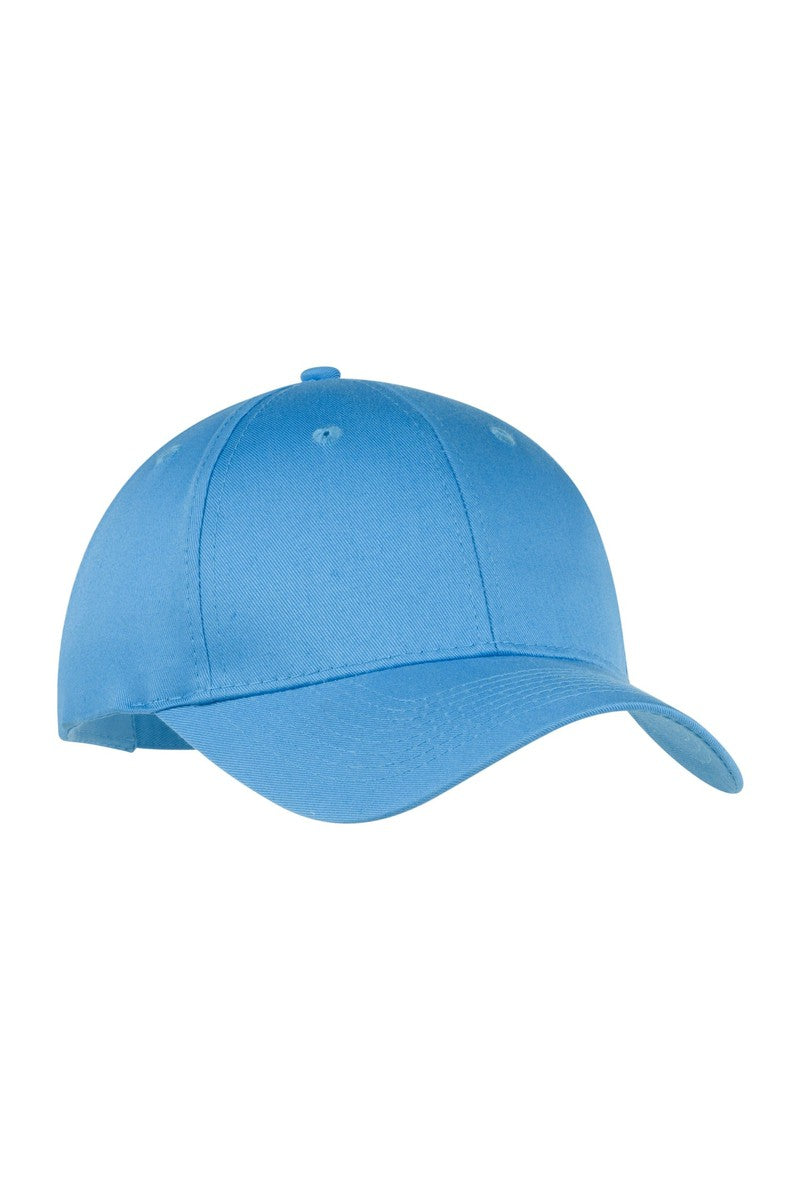 Port Headwear OSFA / Carolina Blue Port & Company Six-Panel Twill Cap.  CP80