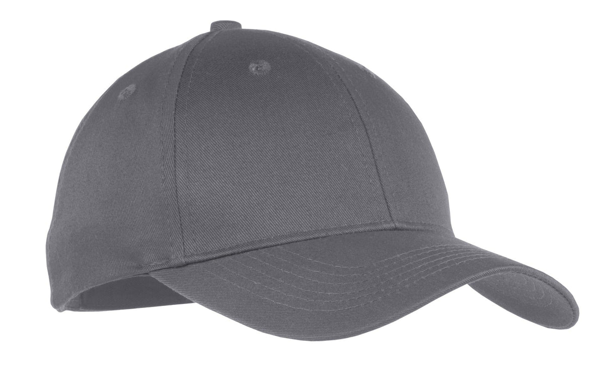 Port Headwear OSFA / Charcoal Port & Company Youth Six-Panel Twill Cap.  YCP80